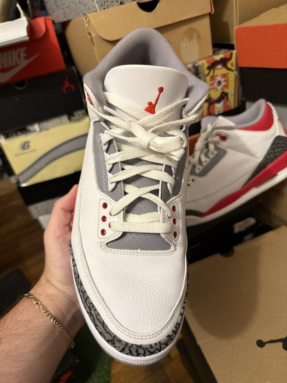 Jordan Brand Jordan retro Fire red 3s size 11.5 Size US 11.5 / EU 44-45 - 3 Thumbnail
