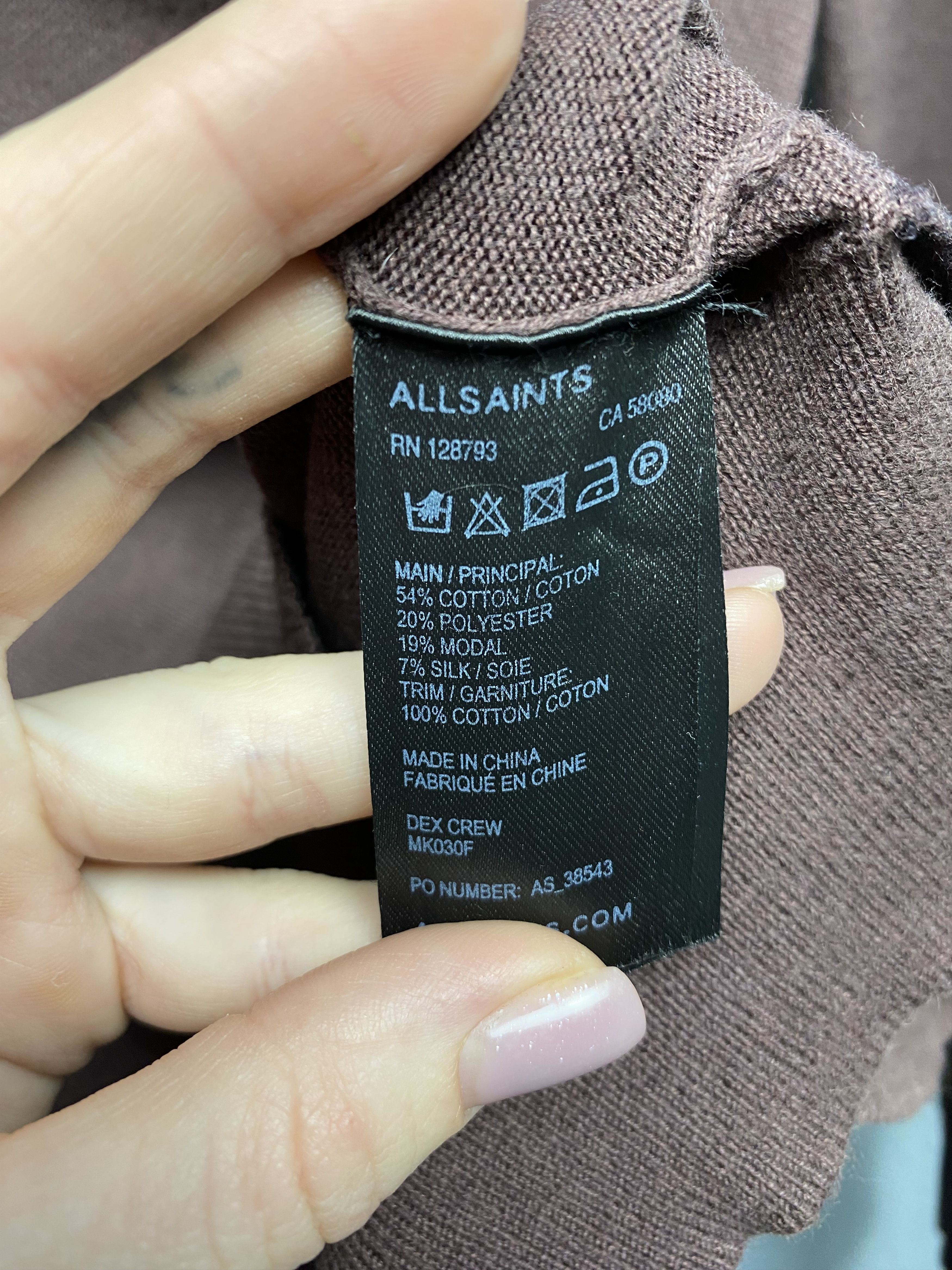 Allsaints × Vintage Allsaints Vintage Mens Dex Crew Neck Sweater Size US M / EU 48-50 / 2 - 4 Thumbnail