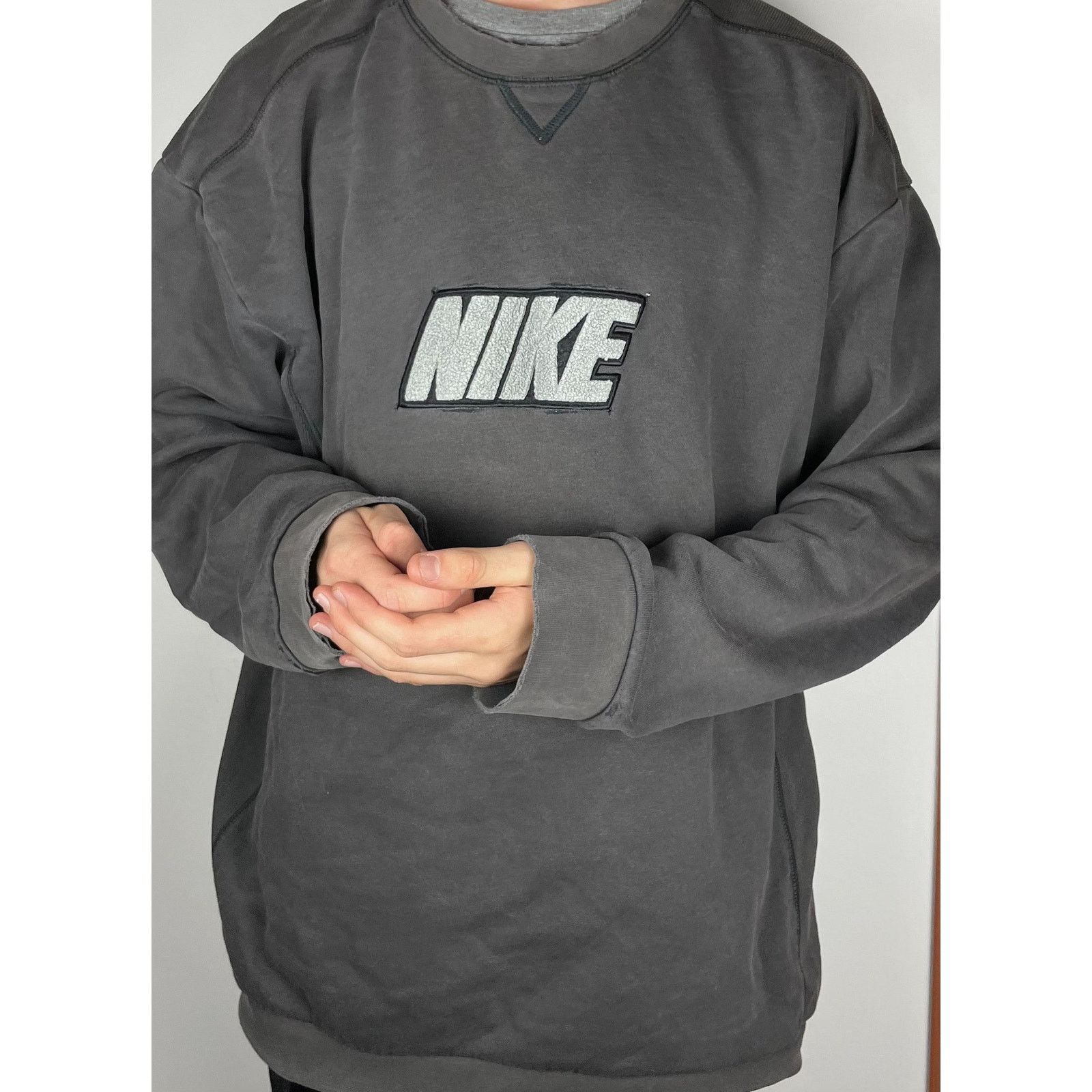 Nike × Vintage Vintage Nike Men's Fleece Lined Pullover Sweatshirt 2XL Size US XXL / EU 58 / 5 - 2 Thumbnail