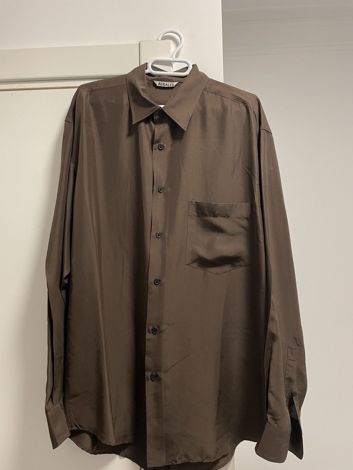 Auralee Auralee Silk Cotton Brushed Flannel Western Shirt | Grailed