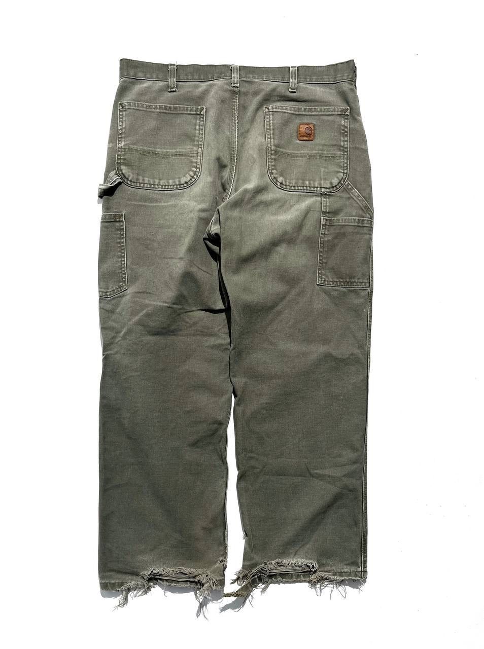 Carhartt Vintage Carhartt Distressed Workewear Olive Pants Size 36" / US 14 / IT 50 - 1 Thumbnail