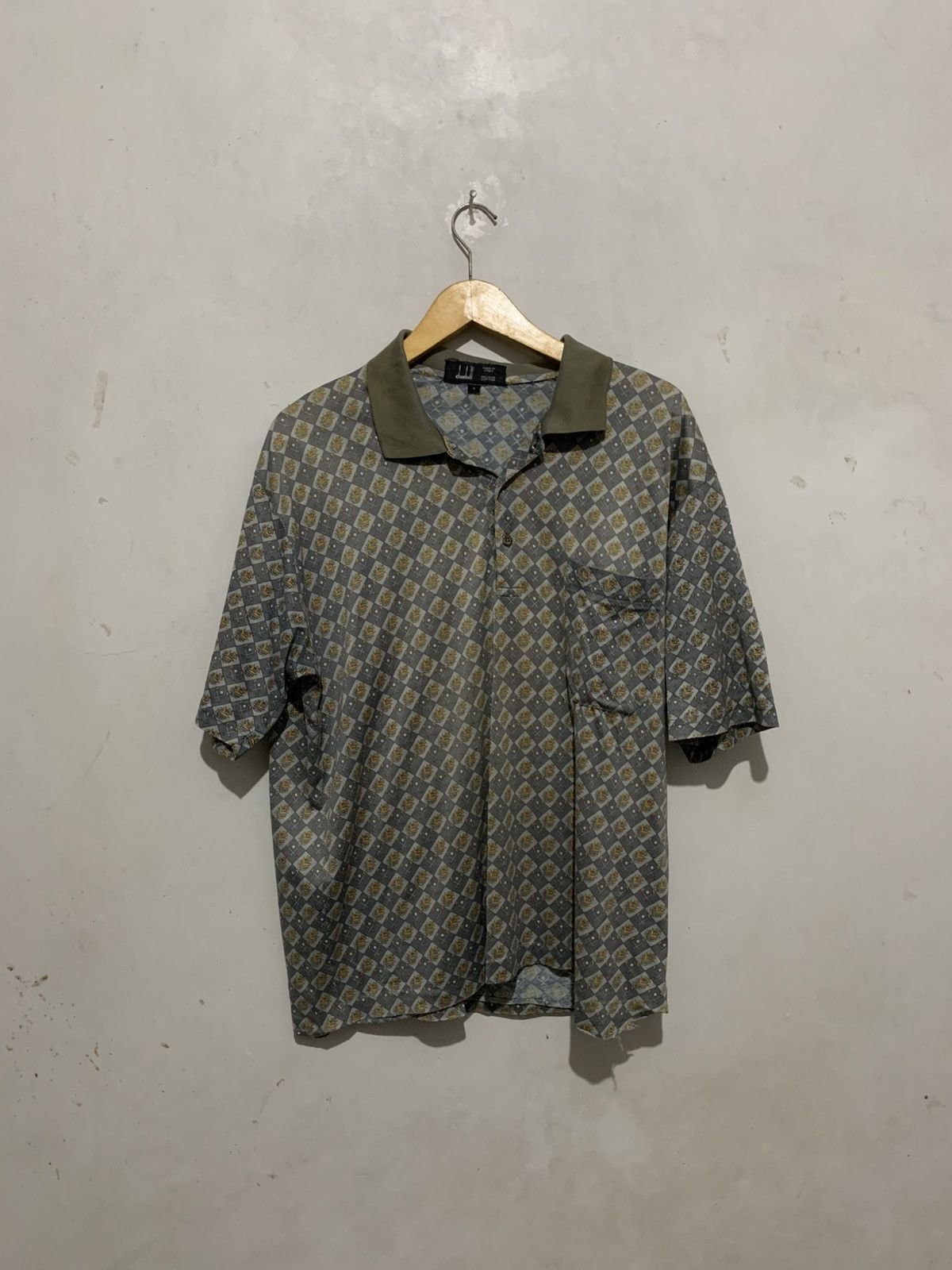 Alfred Dunhill Polo Shirt Kaos Dunhill Vintage 90s Motif Golf Y2K Authentic Size US XL / EU 56 / 4 - 1 Thumbnail