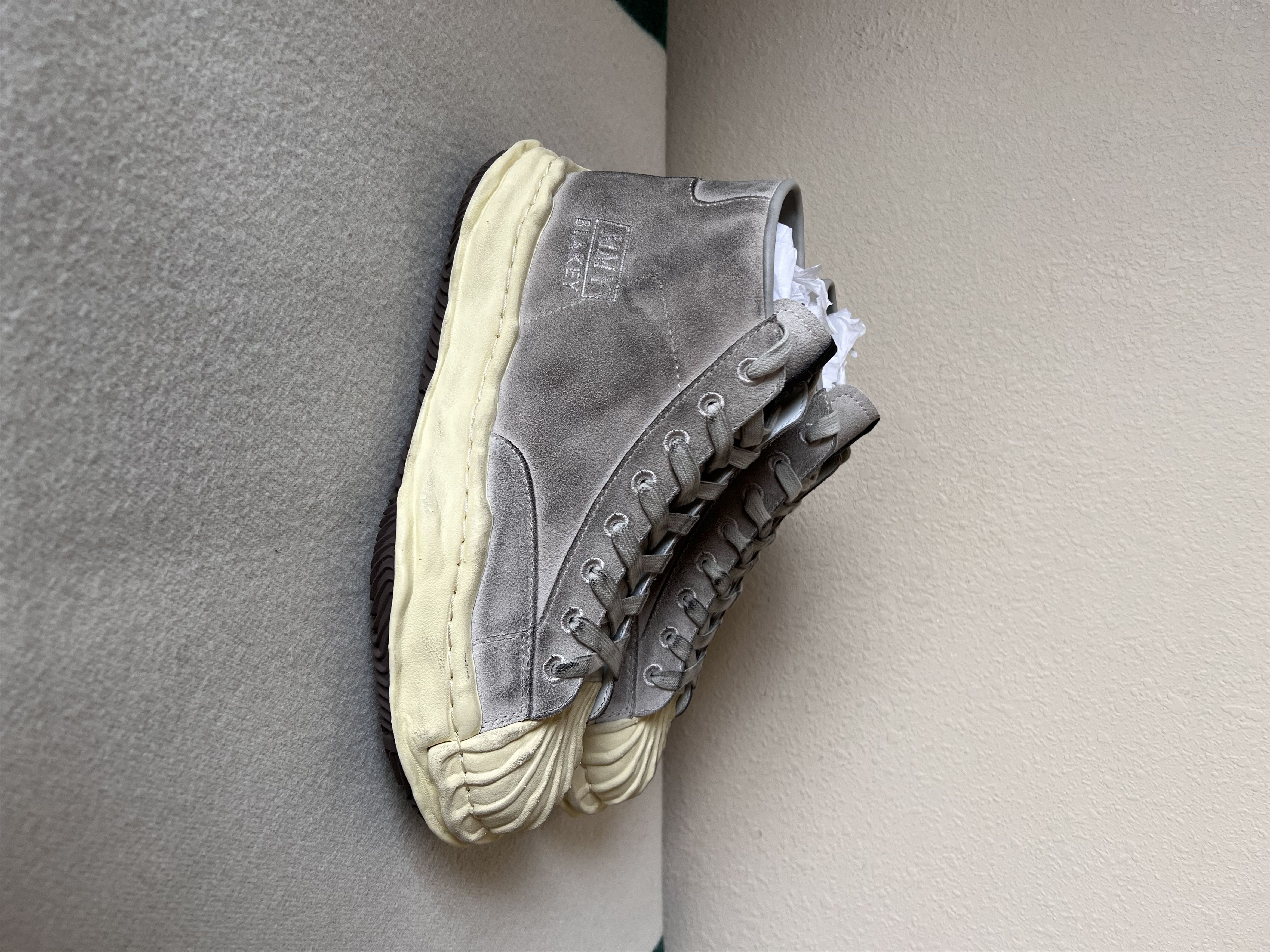 image of Bed J W Ford x Miharayasuhiro Maison Mihara Yasuhiro Bed Jw Ford High Blakey OG Sole Shoes in Grey 