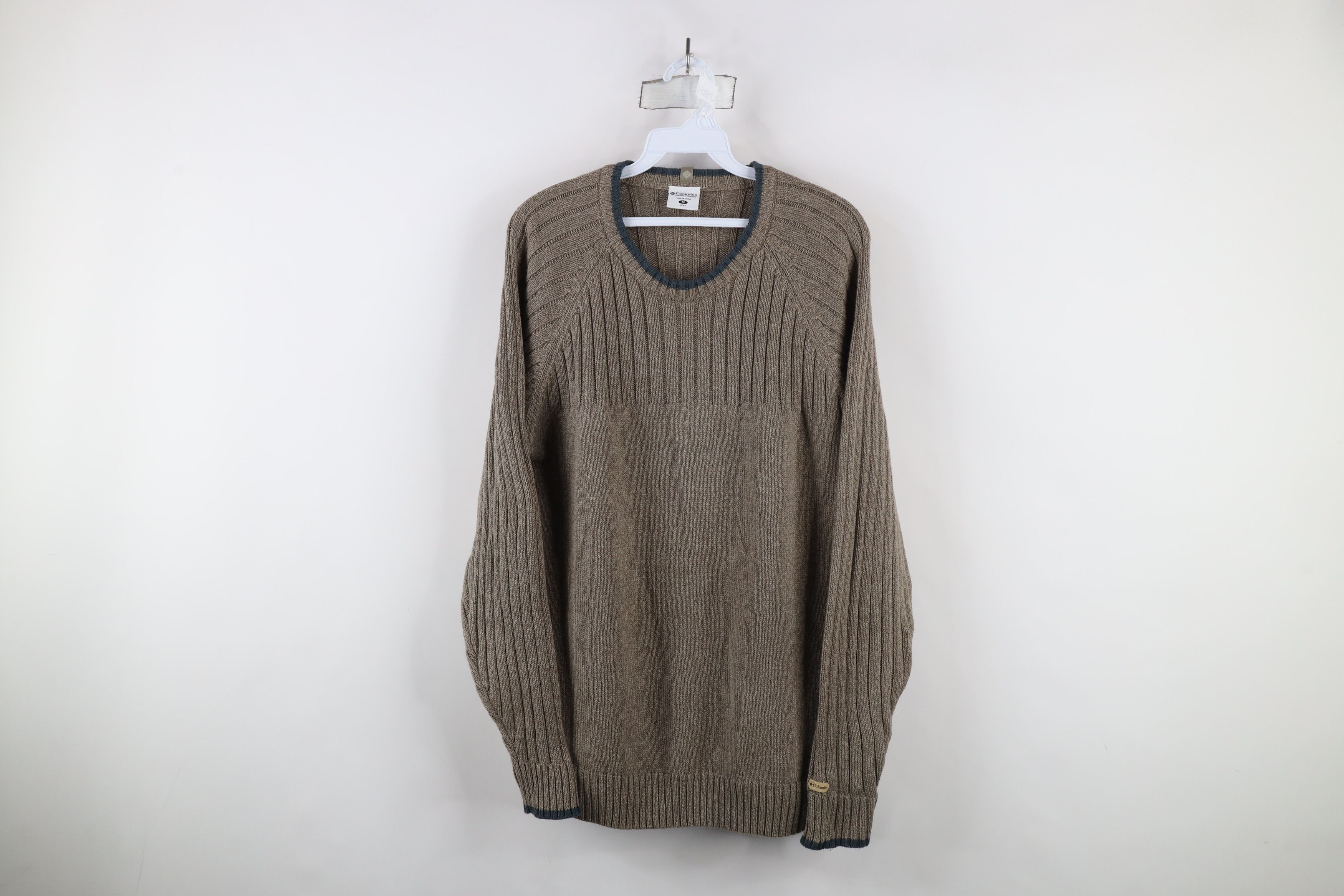Columbia × Vintage Vintage Columbia Ribbed Knit Crewneck Sweater Heather Brown Size US M / EU 48-50 / 2 - 1 Thumbnail