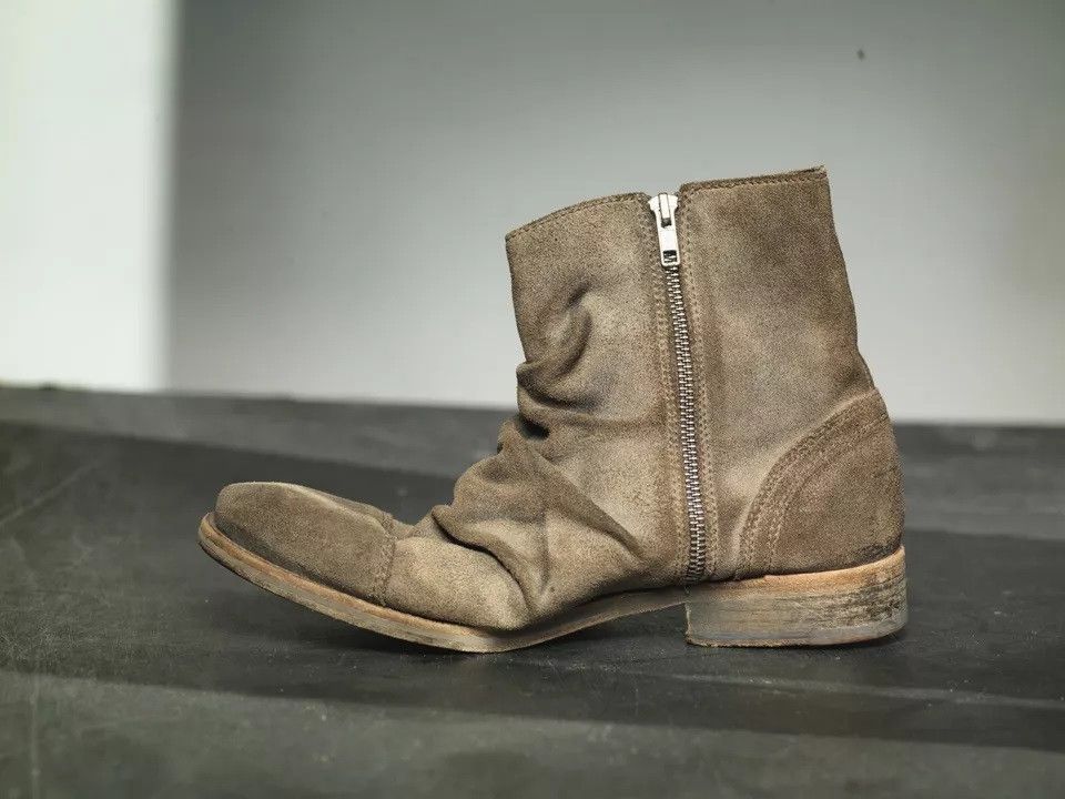 Allsaints All Saints Leather Suede Boots Sharpei Brown 42 Size US 9.5 / EU 42-43 - 4 Thumbnail