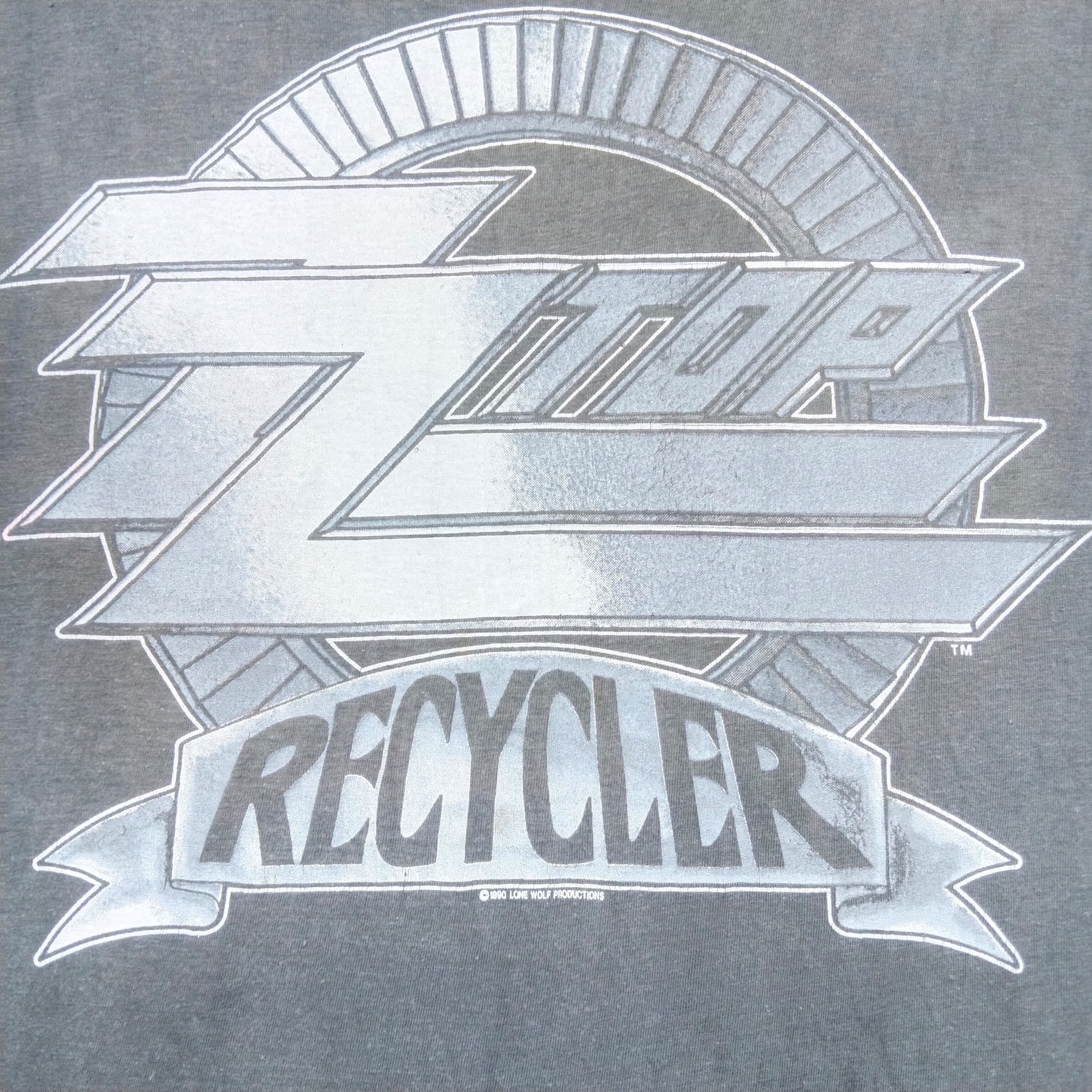 Band Tees × Vintage VINTAGE TRASHED ZZ TOP RECYCLER WORLD TOUR 1990 T SHIRT Size US XL / EU 56 / 4 - 3 Thumbnail
