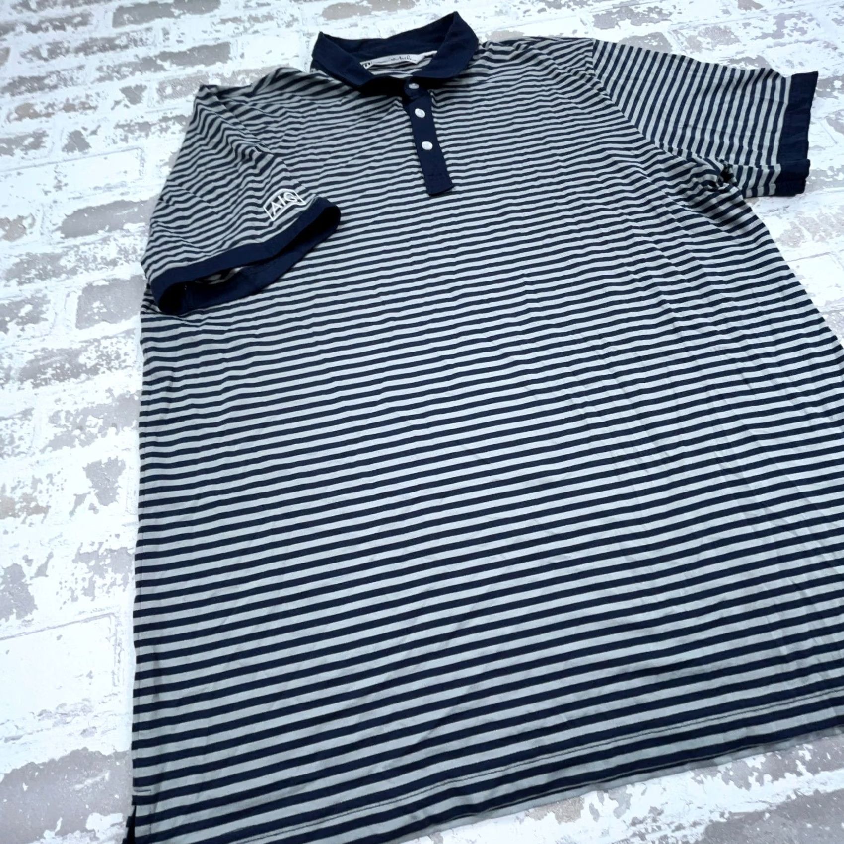 TravisMathew Travis Mathew Polo Shirt Men XL Blue Striped Pima Golf Tennis Size US XL / EU 56 / 4 - 5 Thumbnail