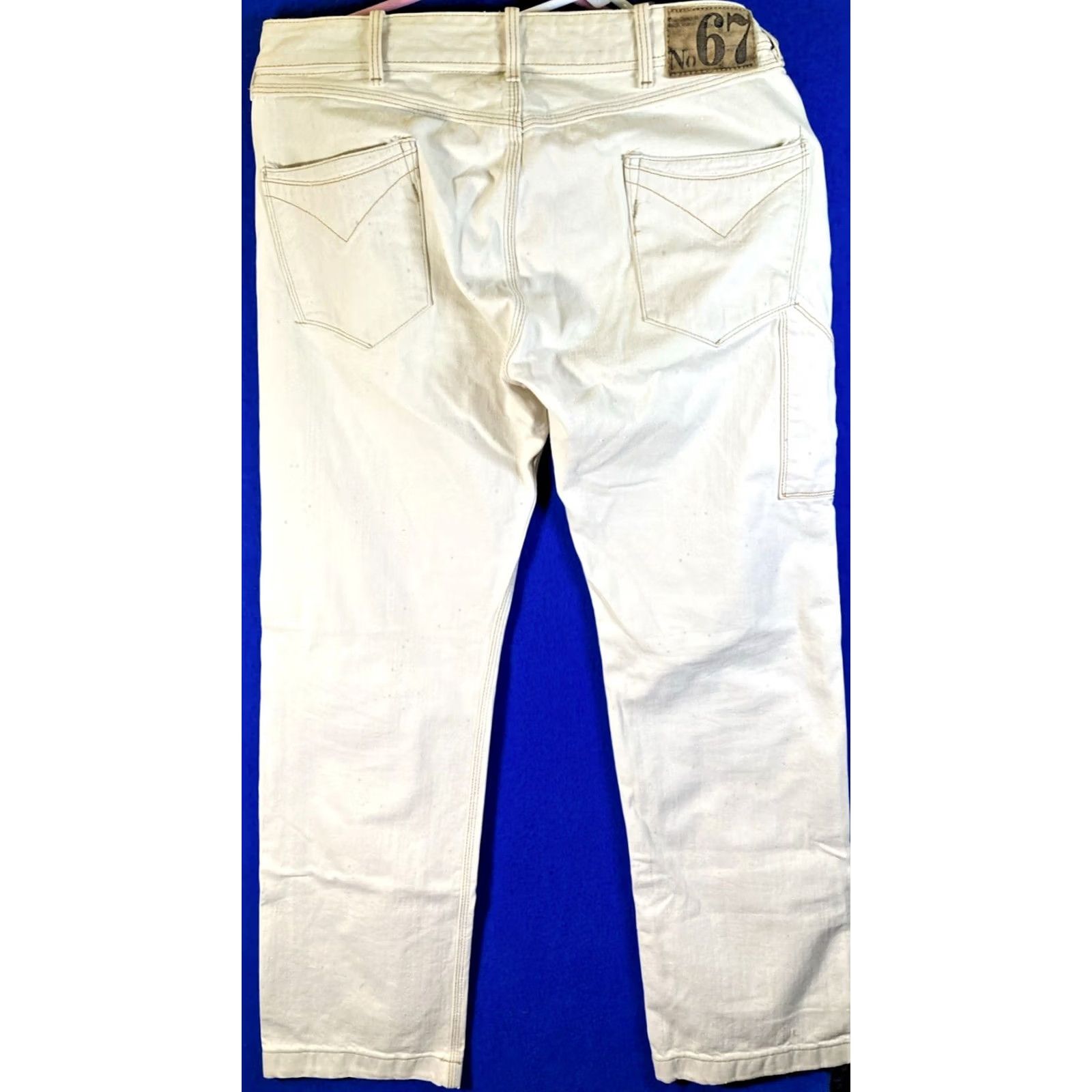 Polo Ralph Lauren Polo Ralph Lauren Jeans Mens 32 x 32 Beige Straight Paint Splatter Button Fly No 67 Kelly Jean Co Size US XS / EU 42 / 0 - 4 Thumbnail