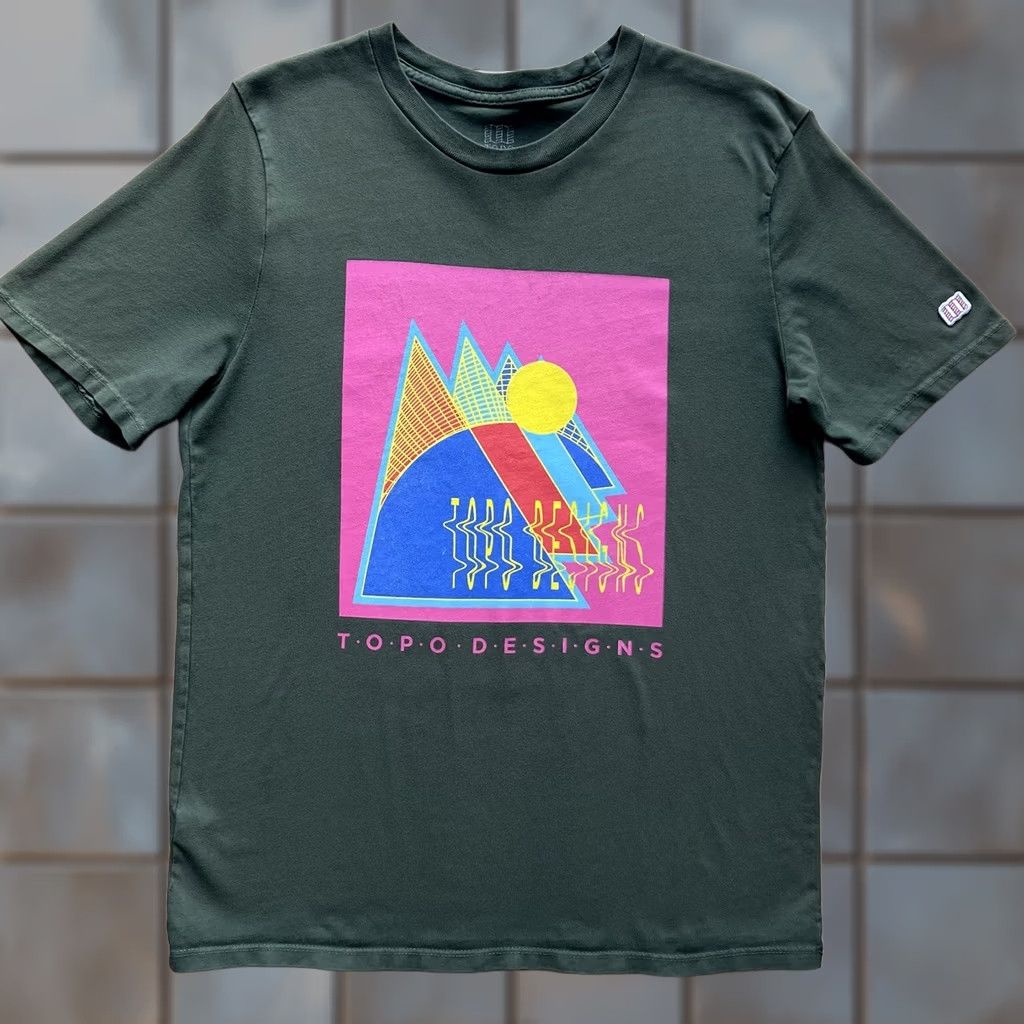 Topo Designs Topo Designs Shirt Medium Green Casual Outdoors Denver Colorado Mountains Mens T-Shirt Size US M / EU 48-50 / 2 - 1 Thumbnail