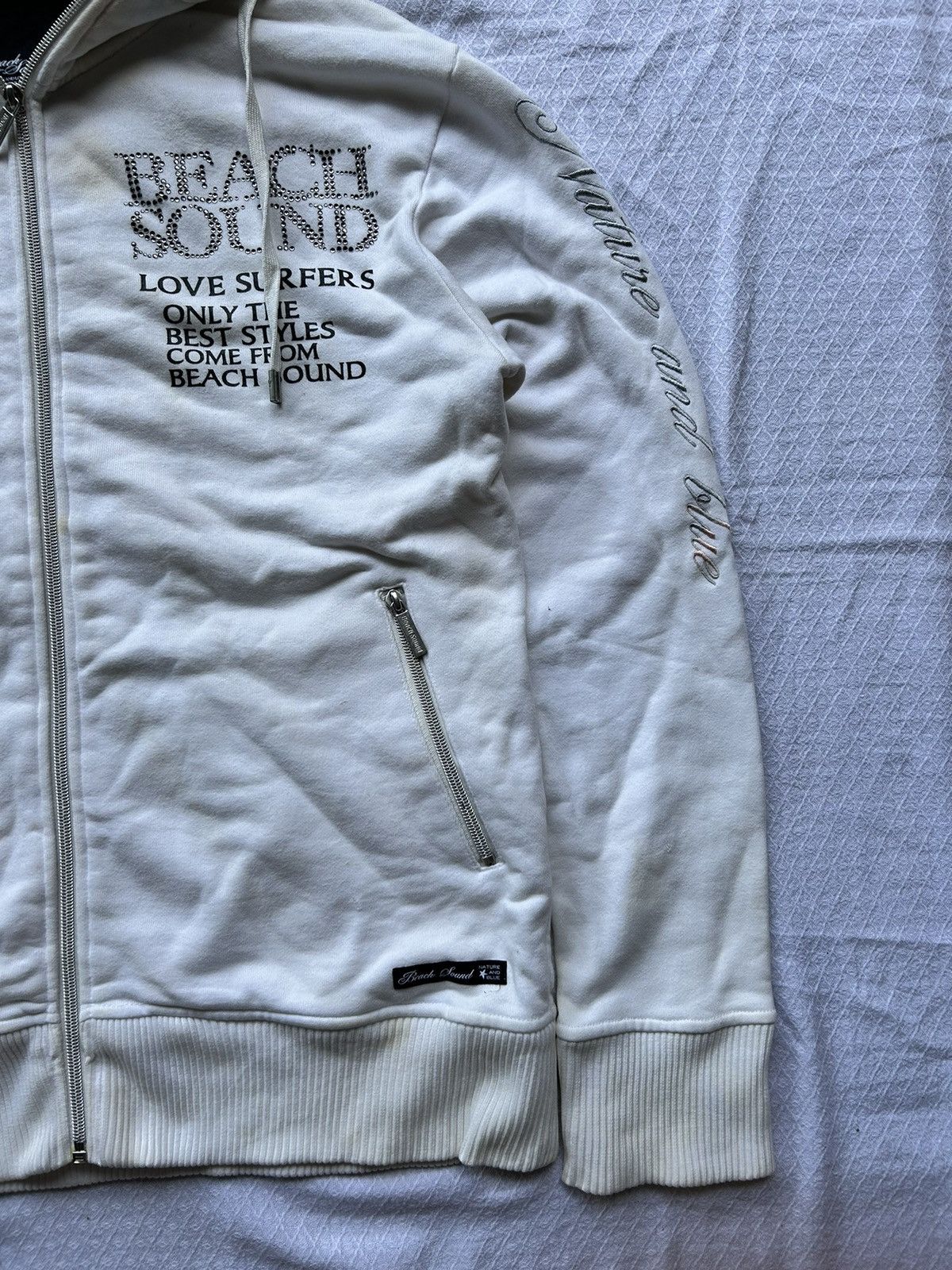 Japanese Brand Japanese Beach Sound Love Surfers Zip Hoodie Size US L / EU 52-54 / 3 - 3 Thumbnail
