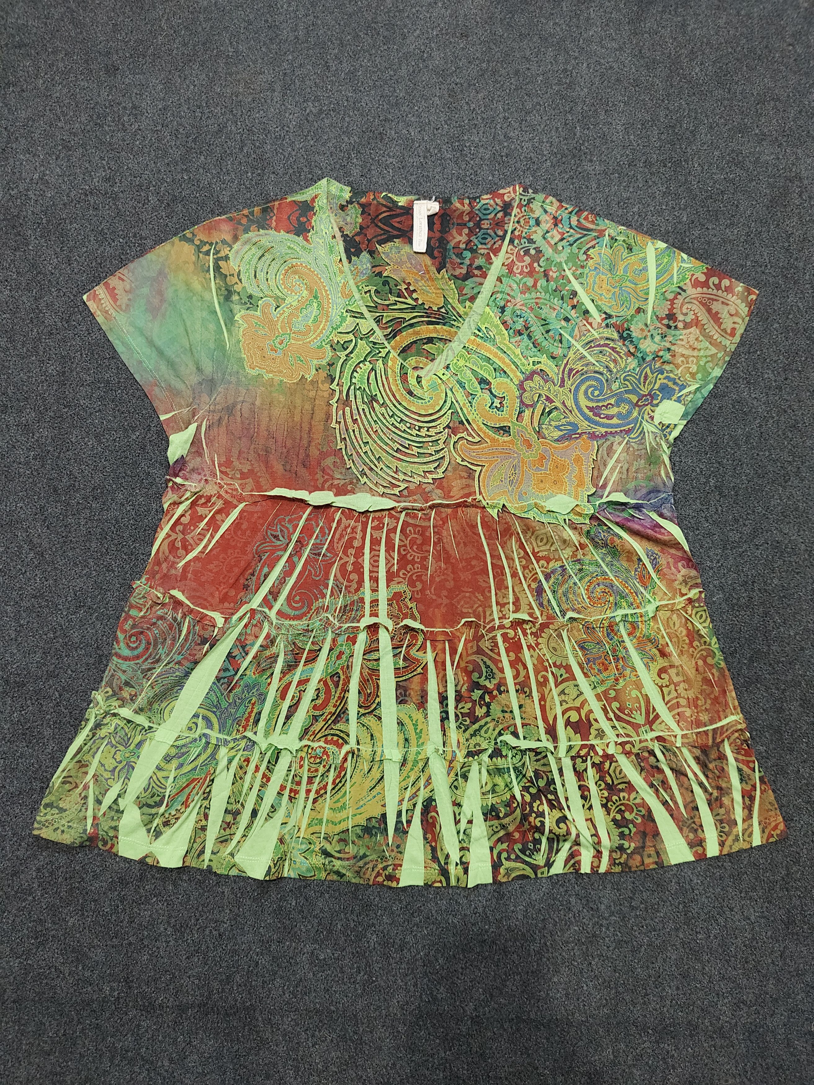 Other 🔥Susan Lawrence Petite Print Art Blouse Size XL / US 12-14 / IT 48-50 - 4 Thumbnail