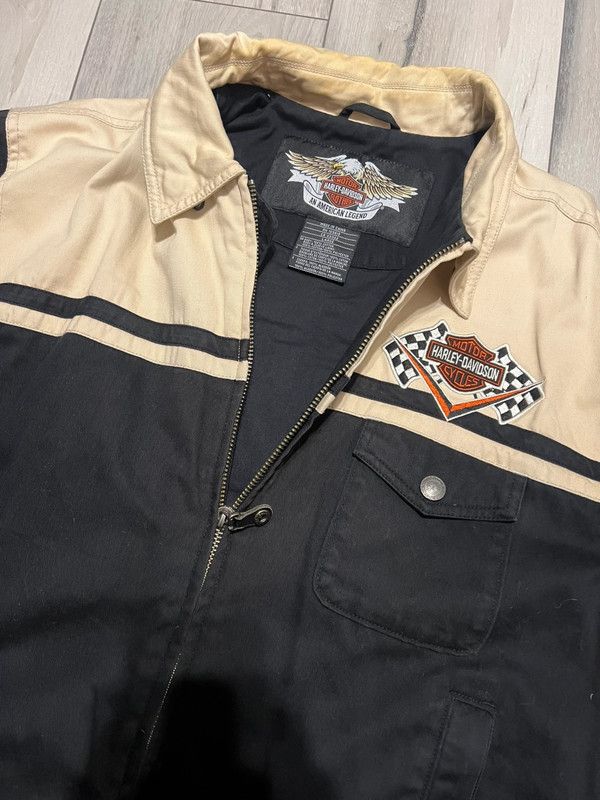 Harley Davidson × Vintage biker jacket Harley Davidson motorcycles L vintage Size US L / EU 52-54 / 3 - 3 Thumbnail