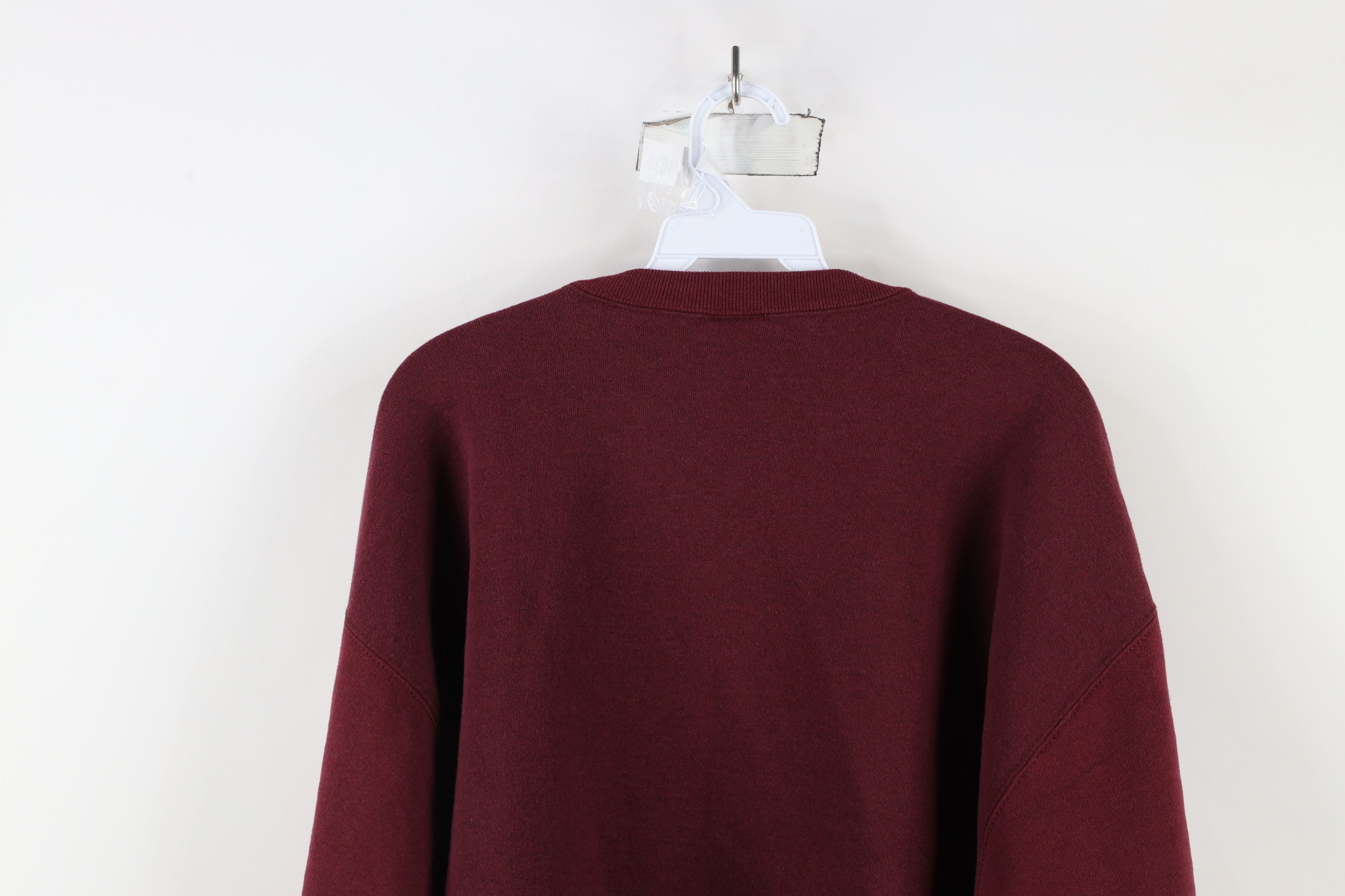 Russell Athletic × Vintage Vintage 90s Russell Athletic Blank Crewneck Sweatshirt Red Size US XL / EU 56 / 4 - 11 Thumbnail