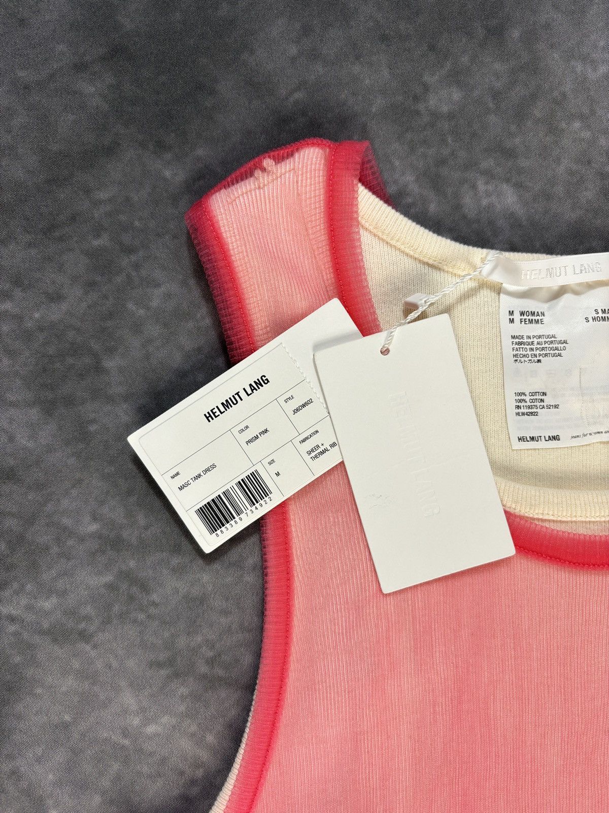 Helmut Lang Helmet Lang Tank Top Dress Long Sheer Double Layer Ribbed Size M / US 6-8 / IT 42-44 - 5 Thumbnail