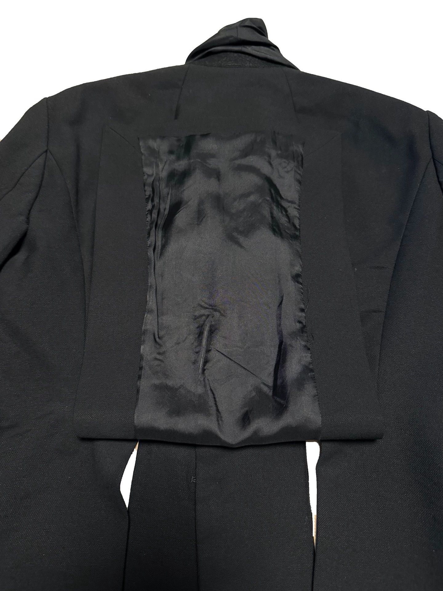 Rick Owens Rick Owens Suit Wrinkled Satin Shawl Collar Wool 48 Size 48R - 6 Thumbnail