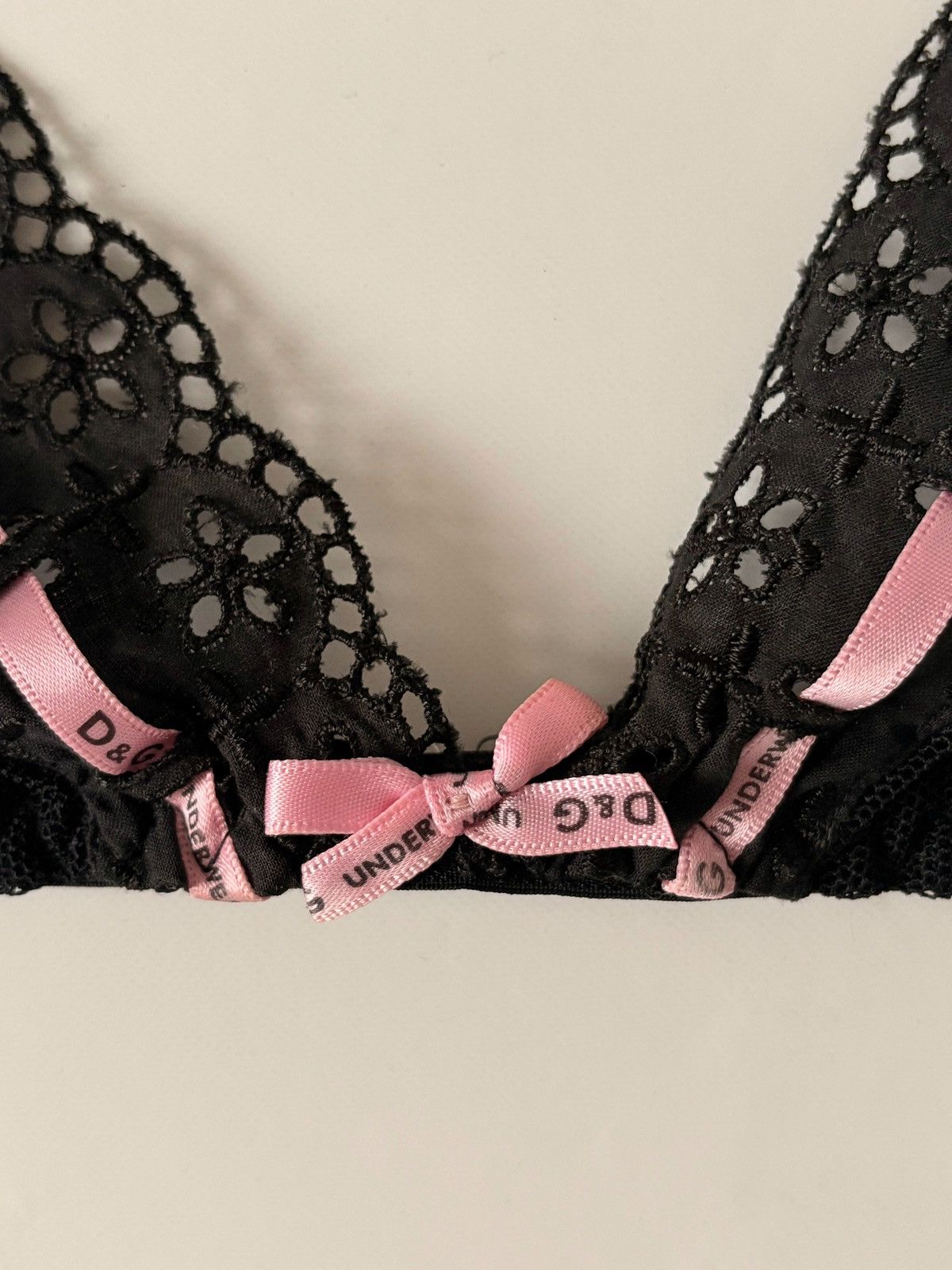 Dolce & Gabbana DOLCE & GABBANA underwear black bralette sheer mesh bra 75C Size ONE SIZE - 9 Thumbnail