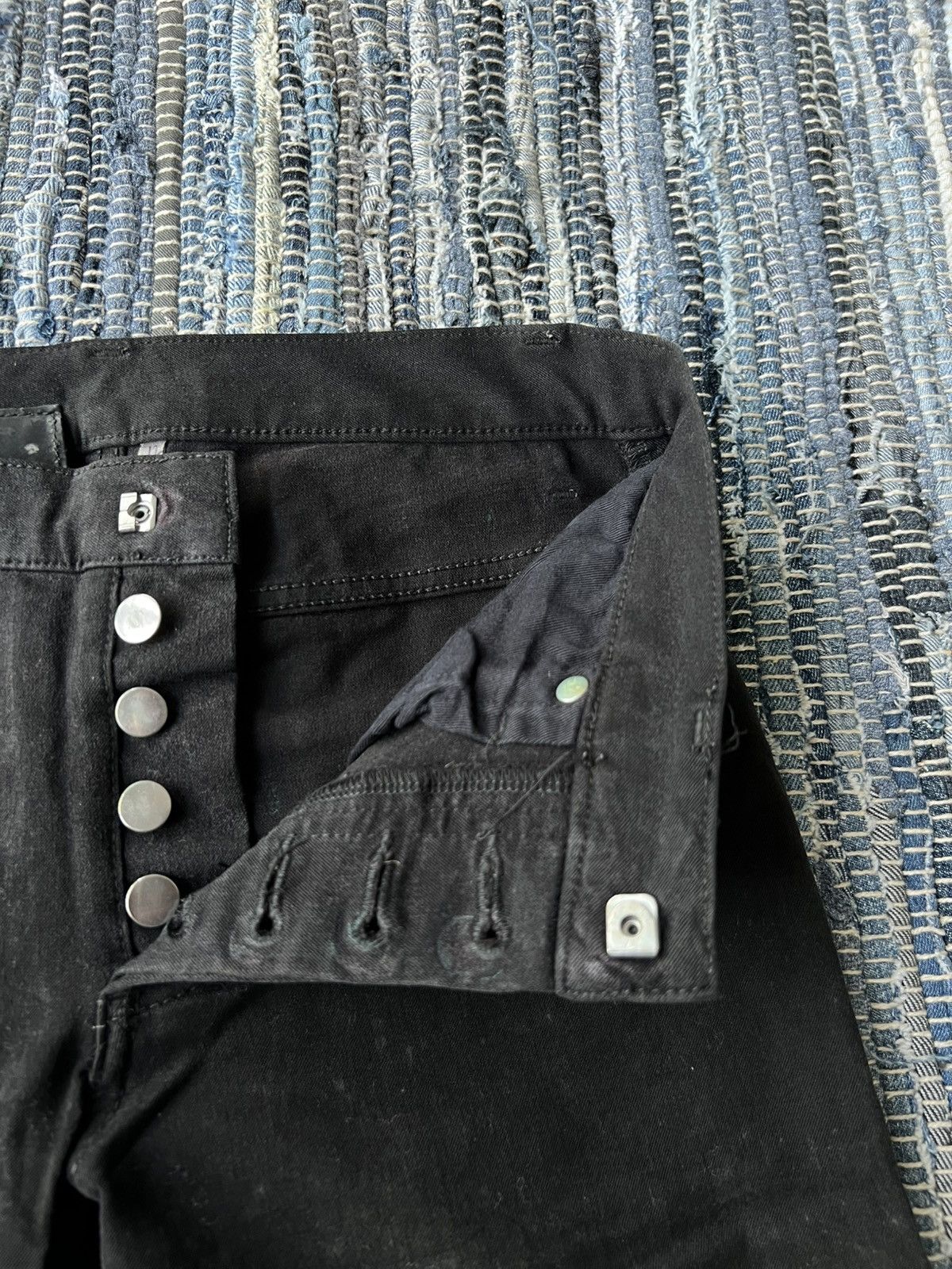 Dior Homme Hedi Slimane Goth Super Black Skinny Pants Jeans