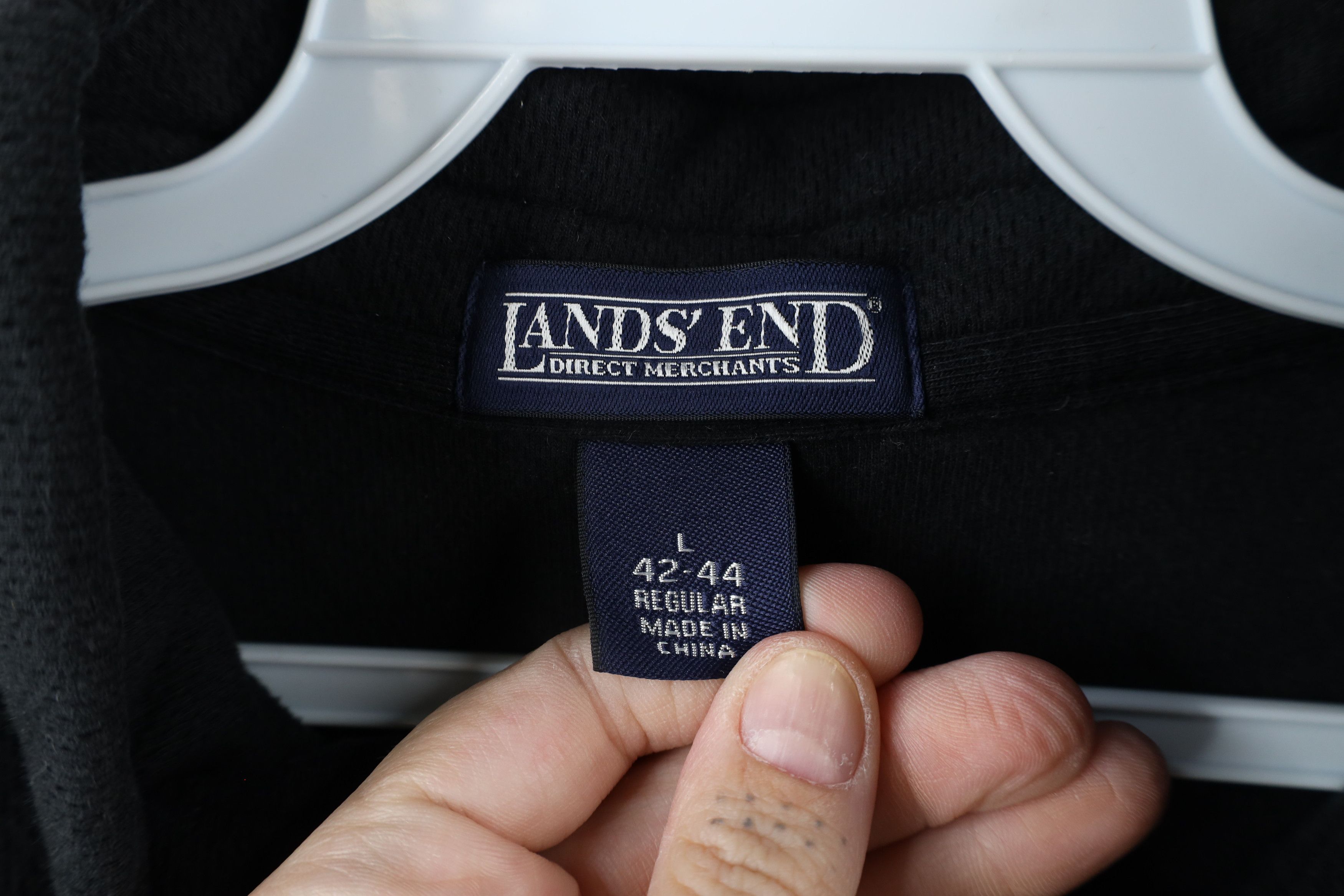 Lands' End × Vintage Vintage Lands End Thermal Knit Half Zip Pullover Sweater Size US L / EU 52-54 / 3 - 4 Thumbnail