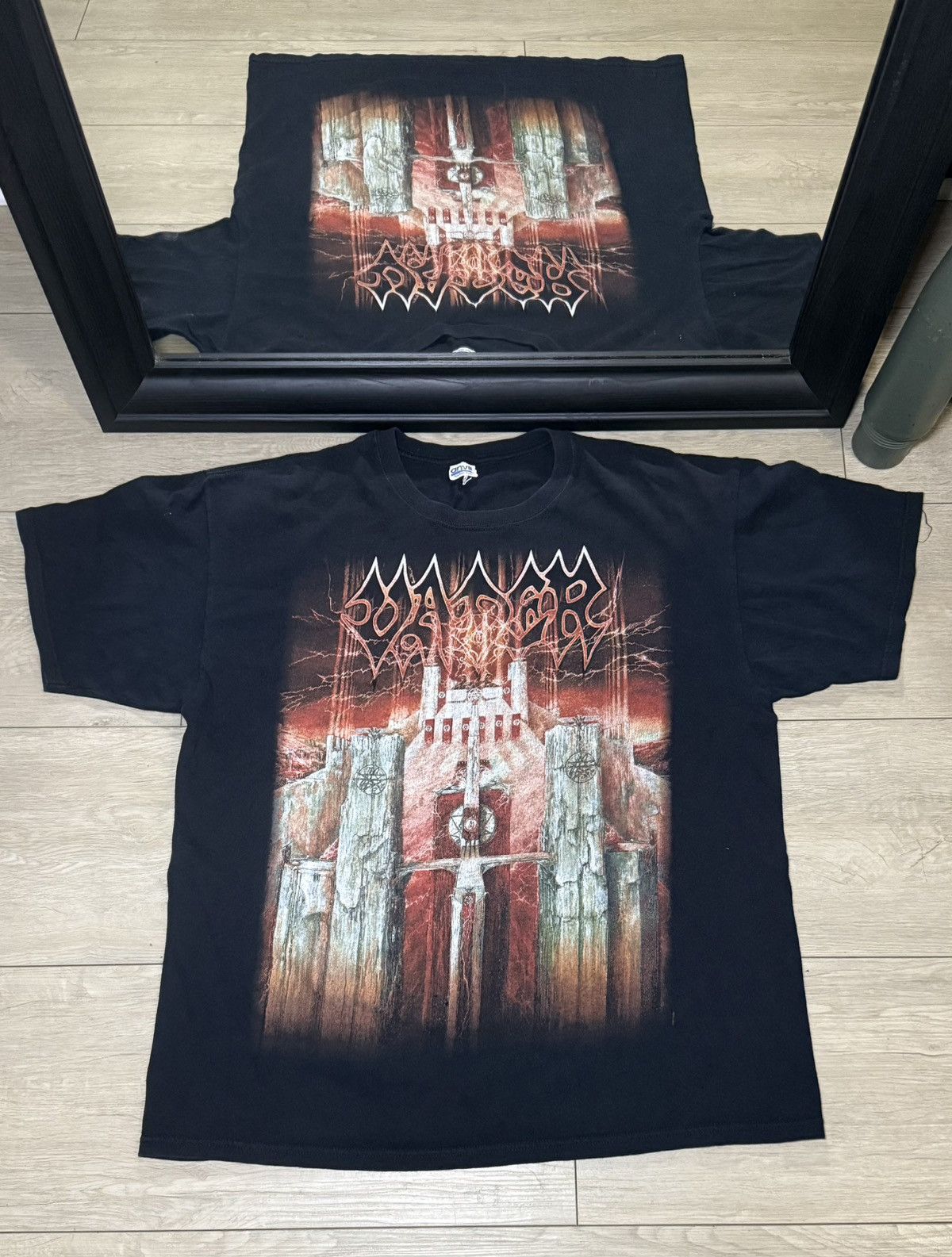 Anvil Vintage 2000s Vader “Welcome To The Morbid Reich” Band Tee Size US XL / EU 56 / 4 - 1 Thumbnail