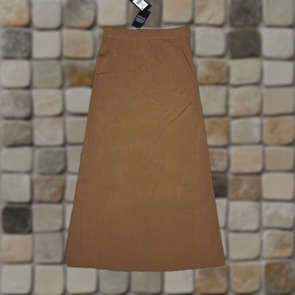 Rails Rails Skirt Womens Small Brown A-Line Knit Midi Elastic Waist Stretch Side Slit Shirt? Size 28" / US 6 / IT 42 - 1 Thumbnail