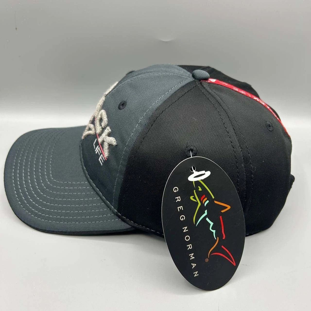 Greg Norman Greg Norman Golf Hat Men Attack Life Embroidered Strap Back Size ONE SIZE - 6 Thumbnail