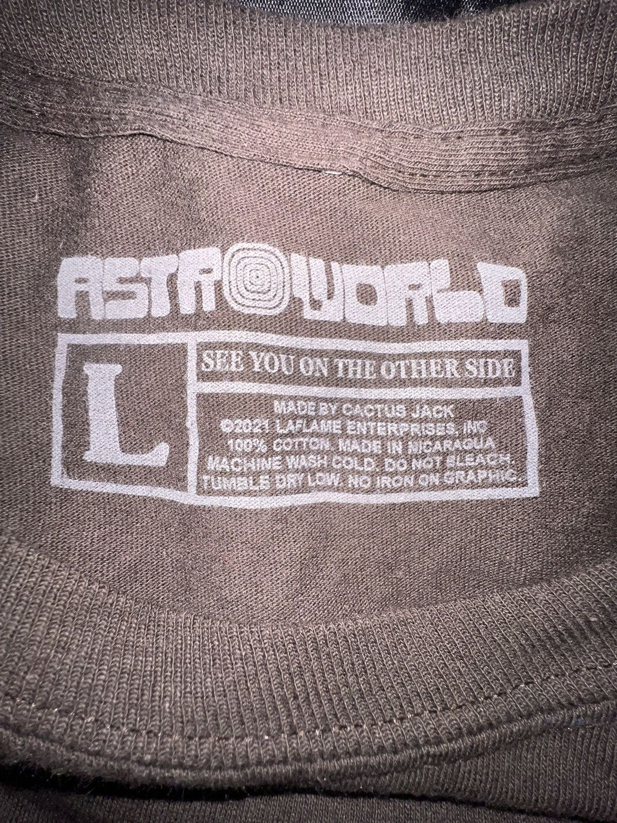 Travis Scott Astrofest 2021 Brown Long Sleeve Size US L / EU 52-54 / 3 - 4 Thumbnail