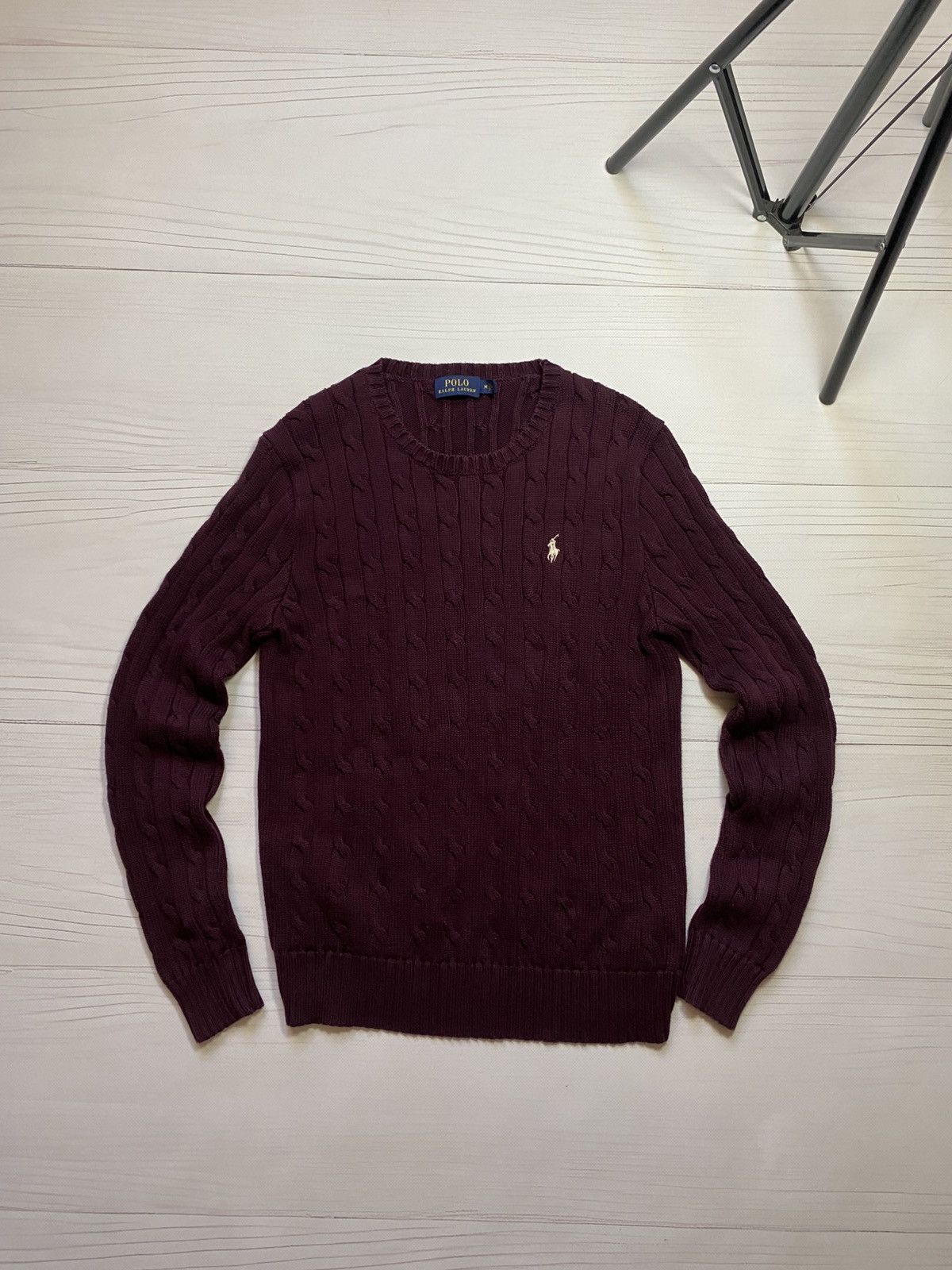 Polo Ralph Lauren Polo Ralph Lauren cable knit crew neck y2k sweater Size M / US 6-8 / IT 42-44 - 1 Thumbnail