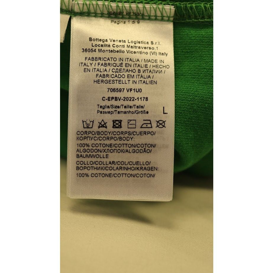 Bottega Veneta o1rshd1 T-Shirt in Parakeet Size US L / EU 52-54 / 3 - 8 Thumbnail
