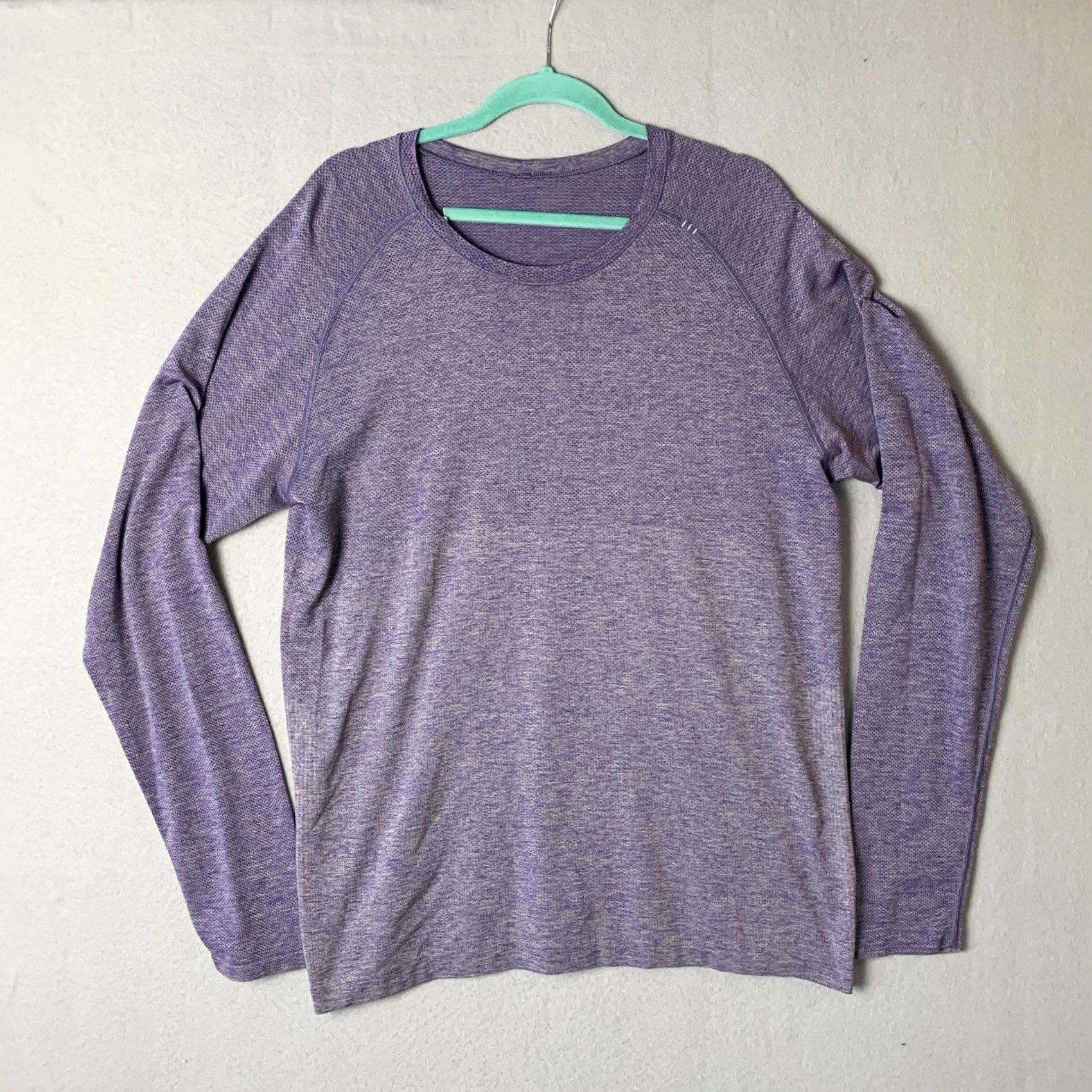 Lululemon Lululemon Metal Vent Tech Shirt Mens XL Purple Heather Crew Neck Pullover Athletic Fit Long Sleeve Solid Purple Size US XL / EU 56 / 4 - 2 Thumbnail