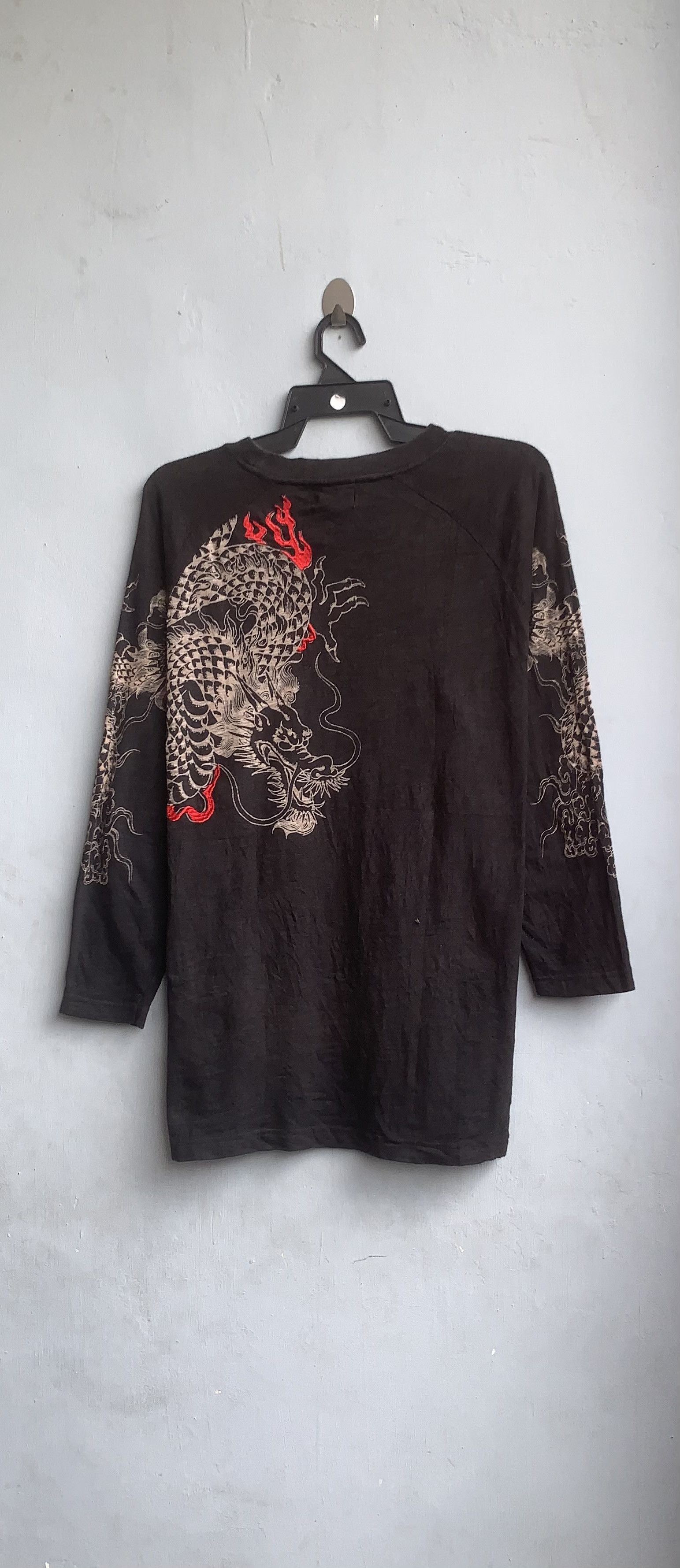 Japanese Brand Dragon Fullprint T-Shirt Size US L / EU 52-54 / 3 - 5 Thumbnail