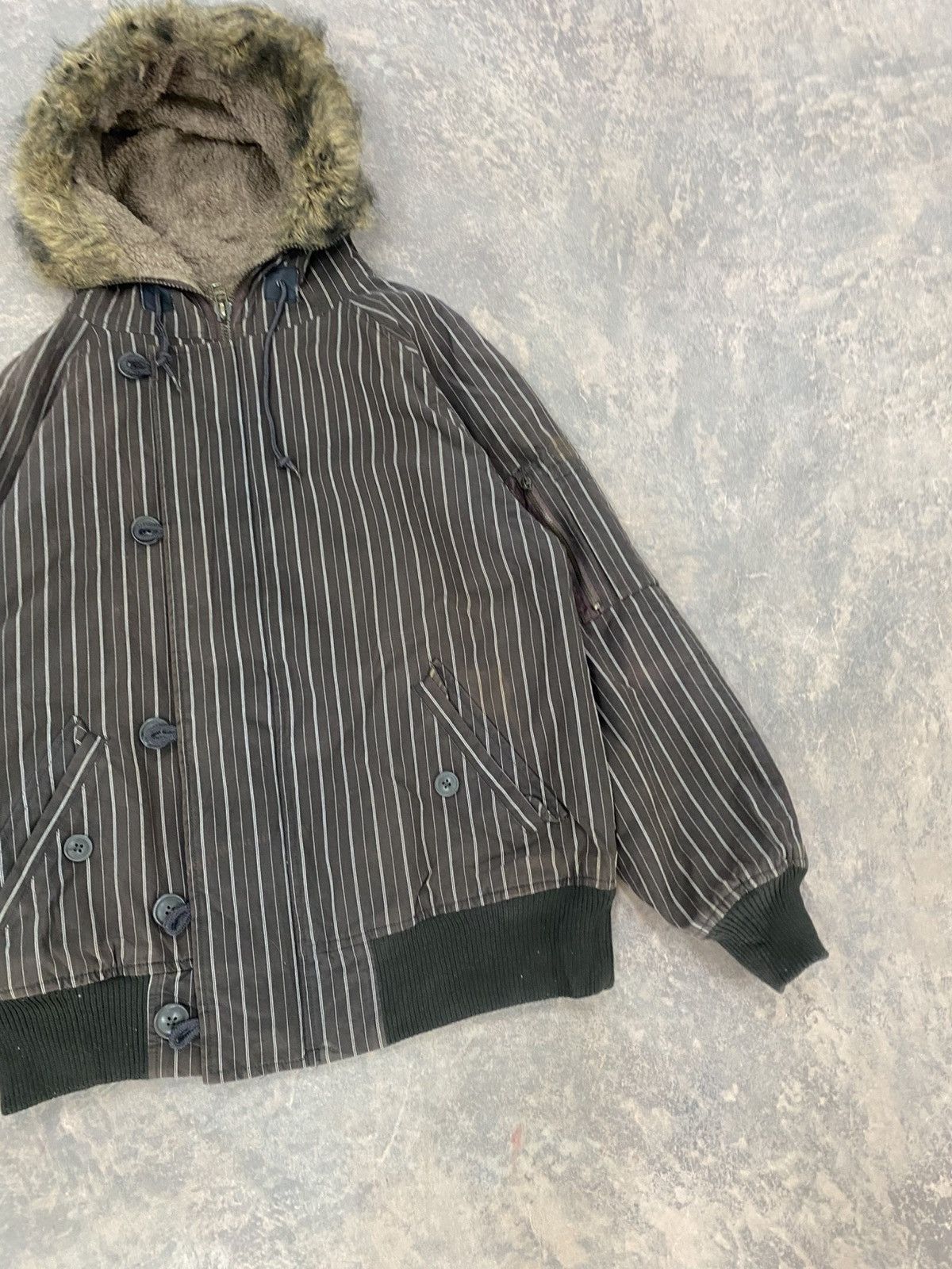 Woolrich Woolen Mills Woolrich Winter Jacket Fur Hooded Jacket 80s LGB PUNK GRUNGE Size US M / EU 48-50 / 2 - 2 Thumbnail
