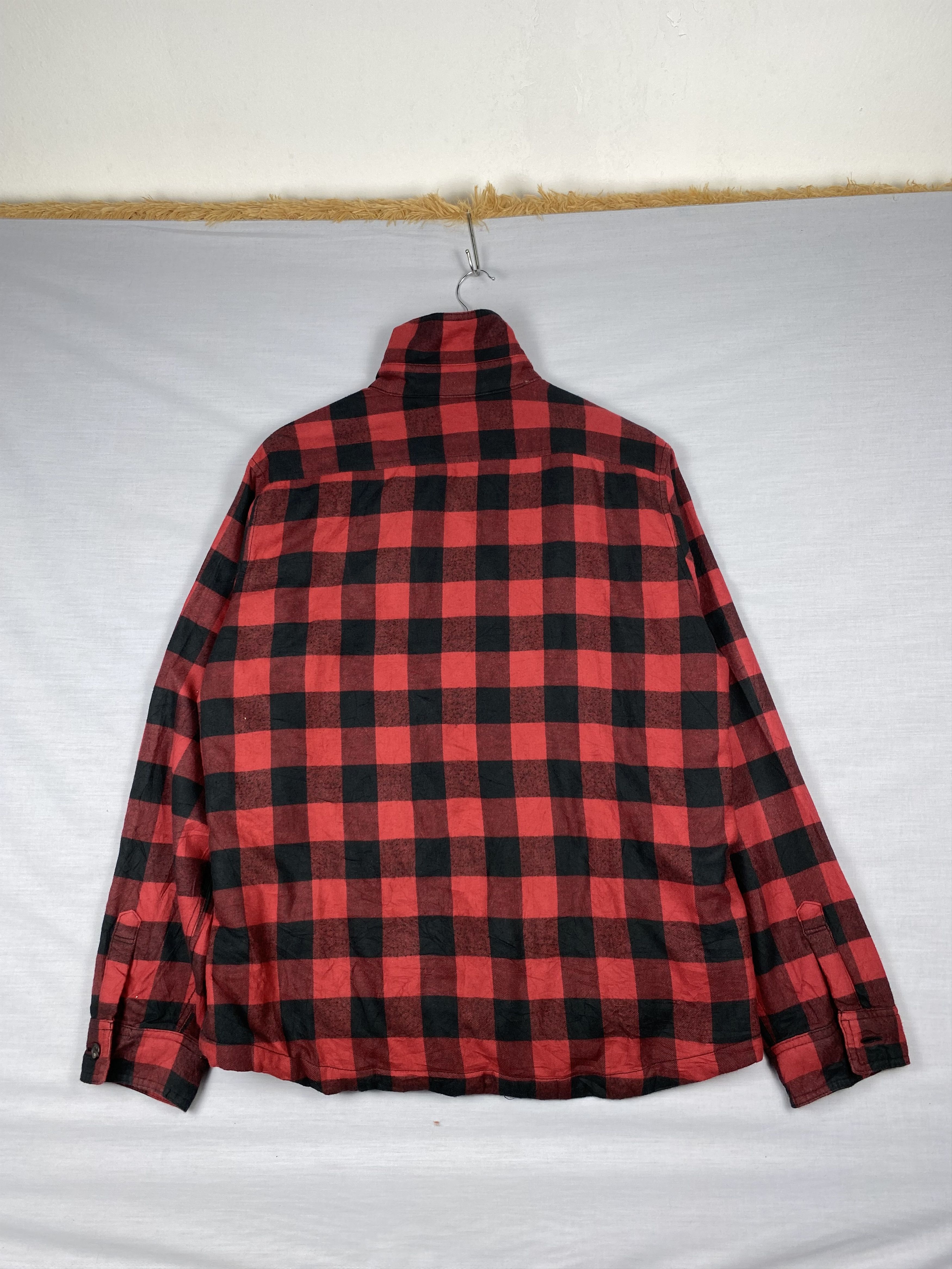 Uniqlo Vintage Uniqlo Flannel Sherpa Lining Button Up Jacket Size US XL / EU 56 / 4 - 2 Thumbnail