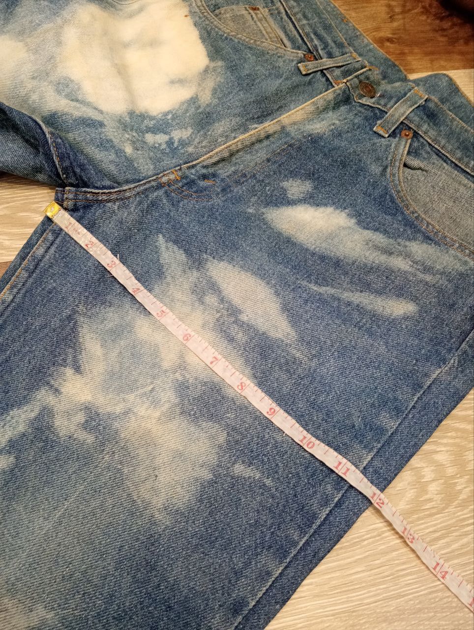 Levi's Vintage Clothing RARE LEVI'S VINTAGE 505 ORANGE TAB BLEACH JEANS Size US 33 - 19 Thumbnail