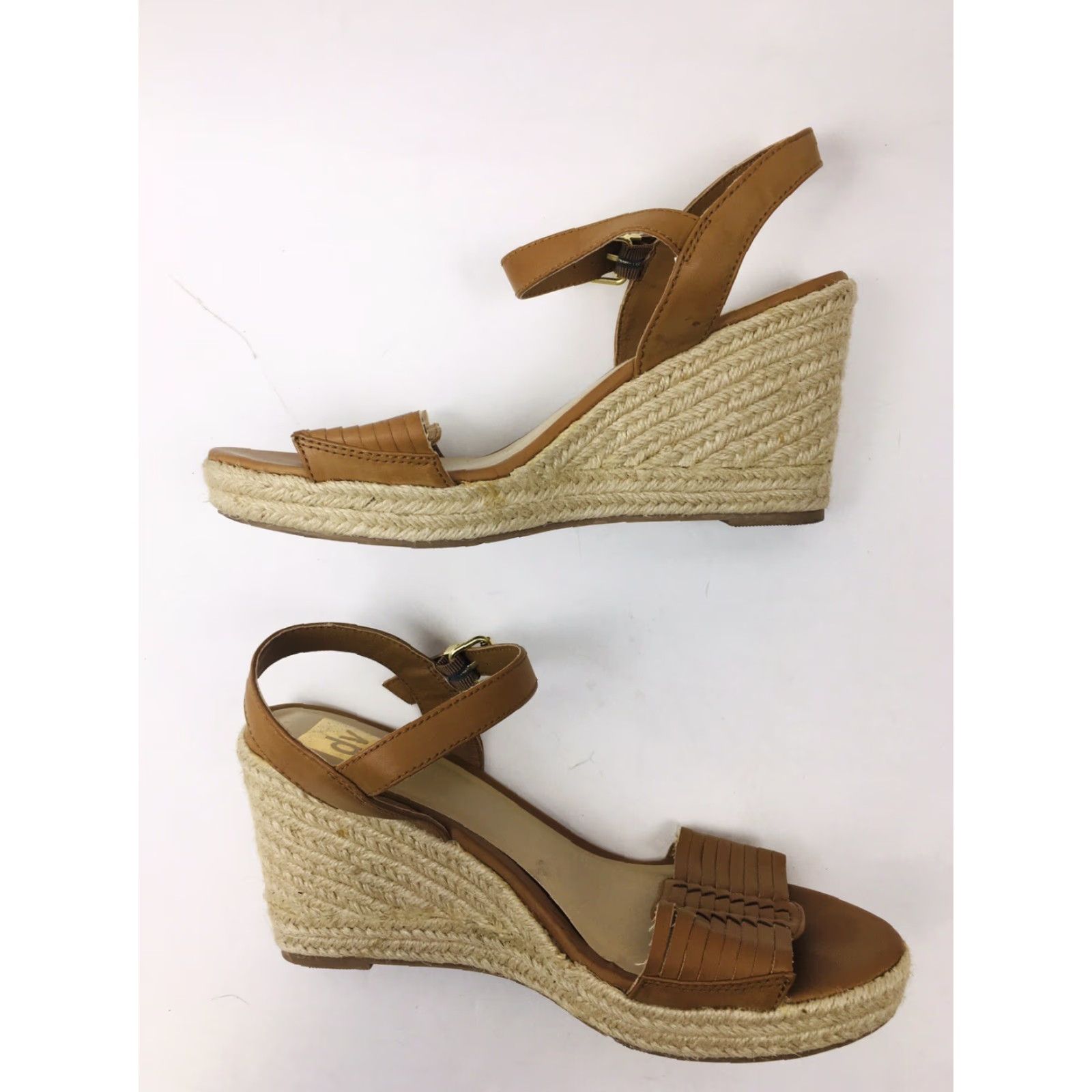 Vintage DV by Dolce Vita Espadrille Wedges Sandal Open Toe Ankle Strap Brown Size 9 Women Shoes VPS Size US 9 / IT 39 - 3 Thumbnail