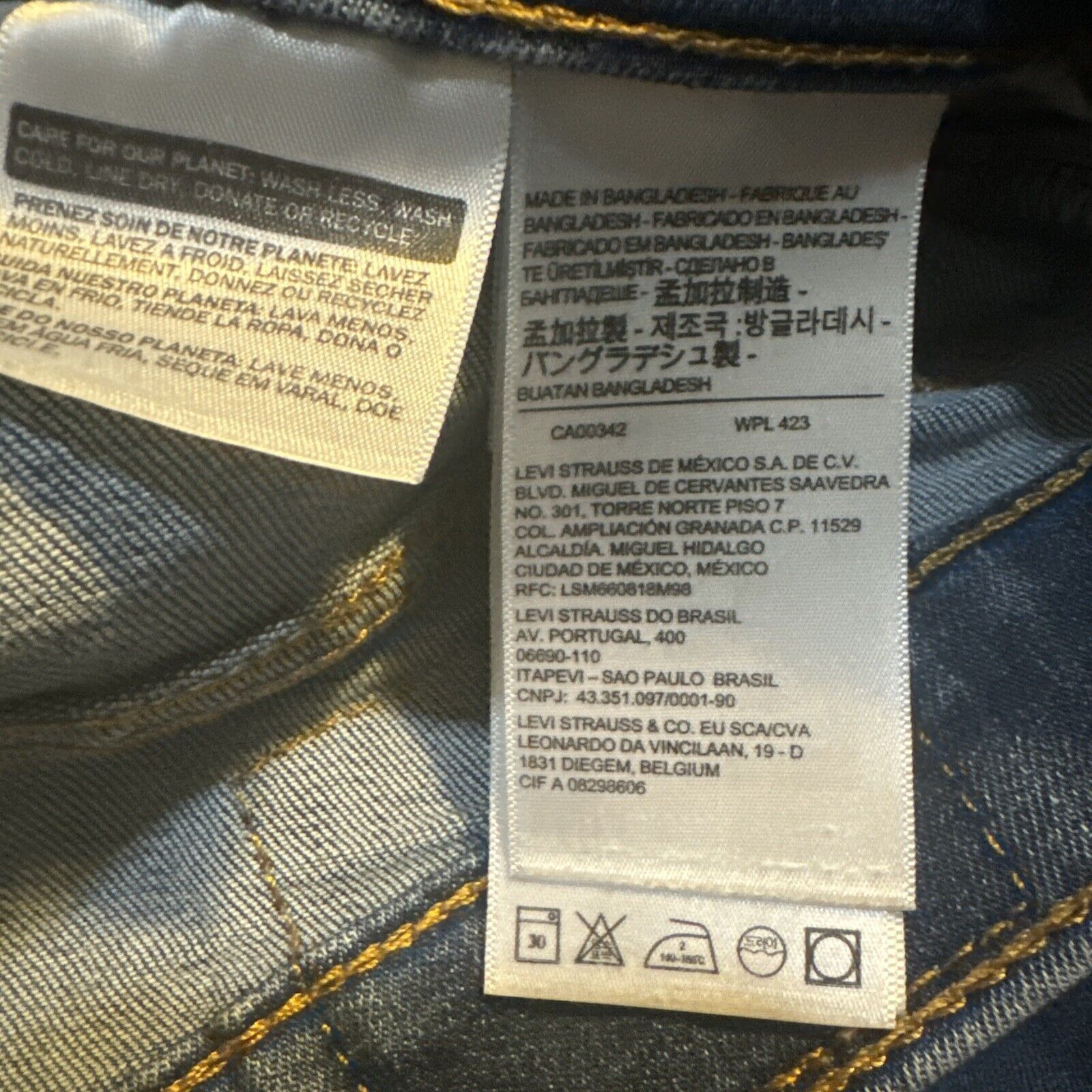 Levi's Levi's 513 Men's Jeans Size 33x30 Slim Fit Straight Leg Stre Size US 33 - 8 Thumbnail