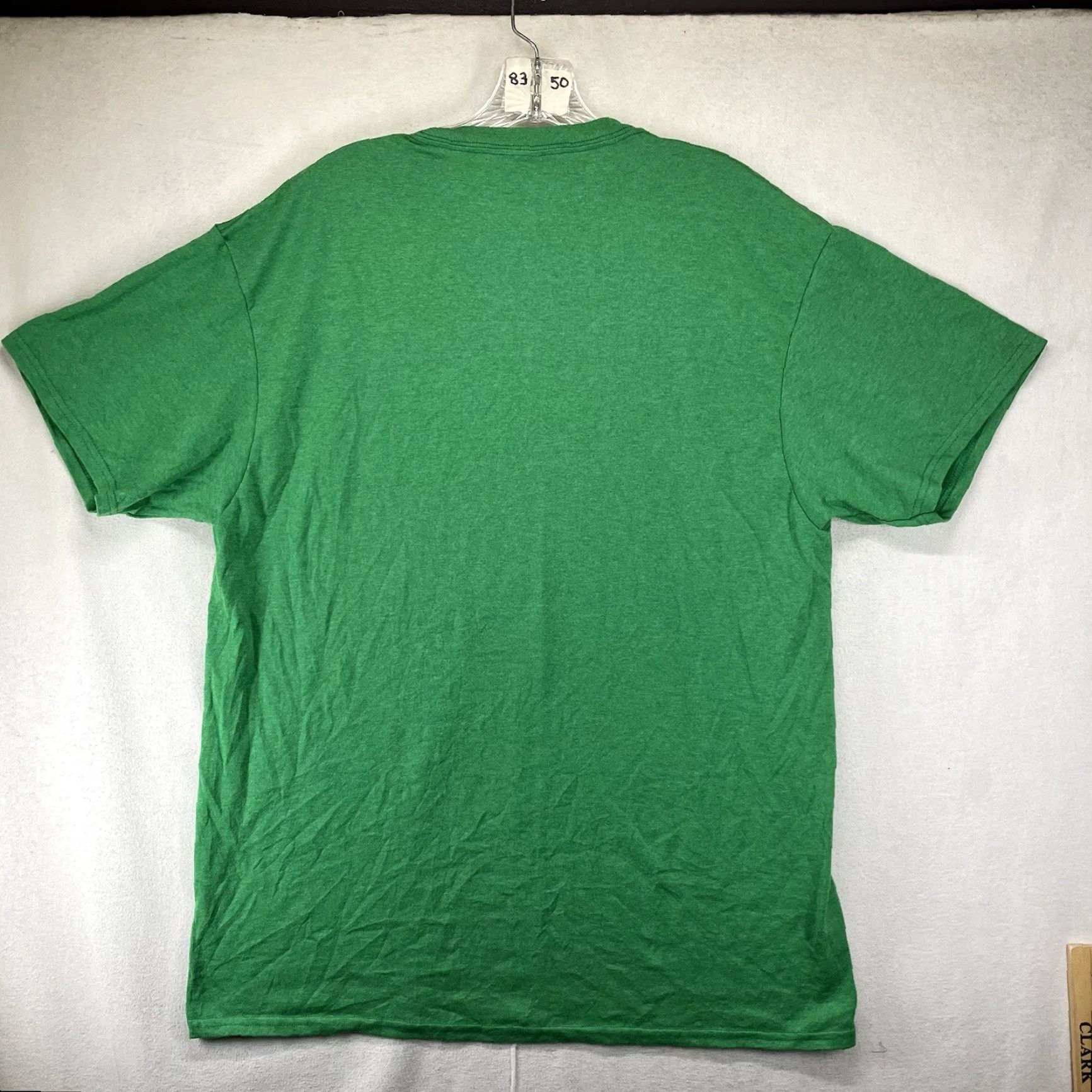 Vintage VINTAGE Delta Pro Weight Mens T-Shirt Green Large Crew Neck Short Sleeve Graphic Print Retro Lucky Charms Size US L / EU 52-54 / 3 - 2 Thumbnail
