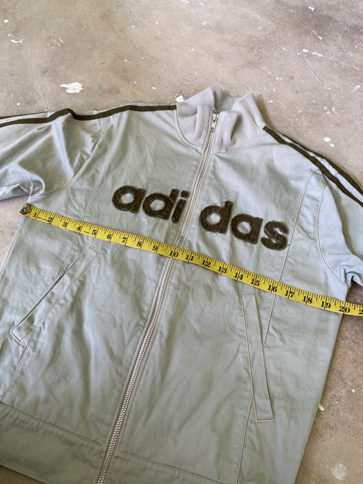 Adidas Adidas Logo Track Jacket Beige Olive Y2K Archive Size US S / EU 44-46 / 1 - 12 Thumbnail