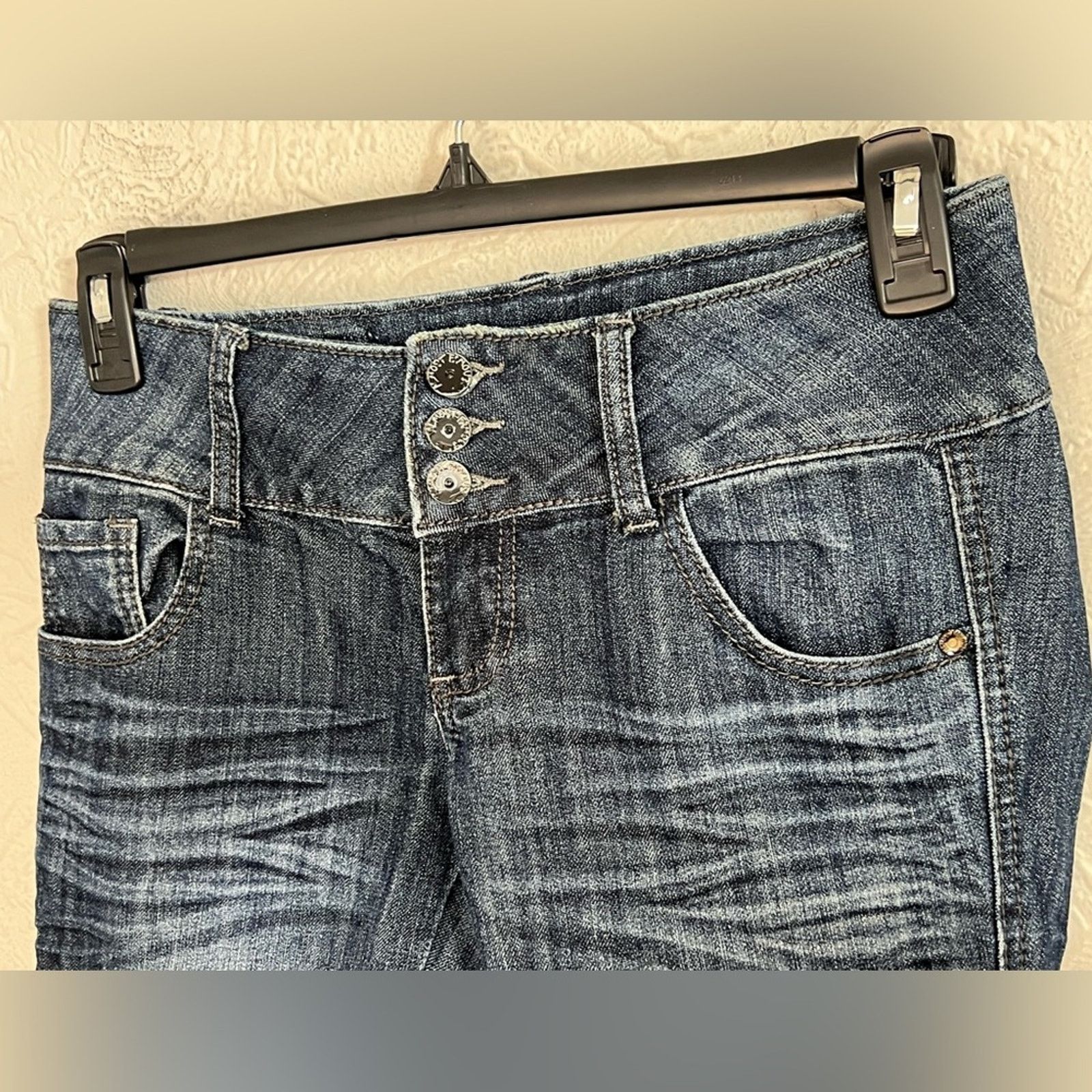 Almost Famous Almost Famous Y2K Low Rise Skinny Destroyed Jean Women’s Jr Size 30" / US 8 / IT 44 - 5 Thumbnail