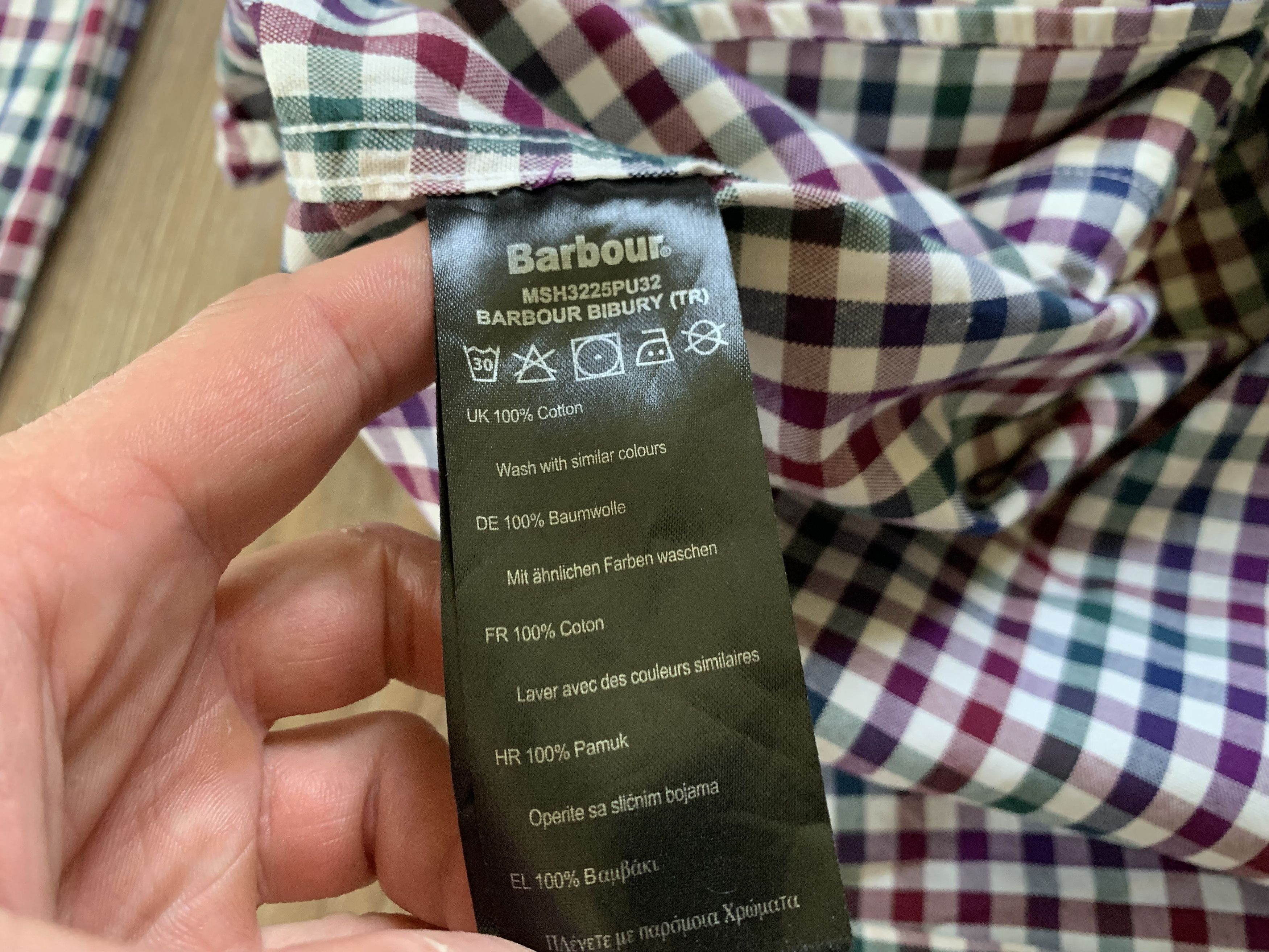 Barbour × Vintage Barbour Cotton Button Up Plaid Shirt Size US L / EU 52-54 / 3 - 6 Thumbnail