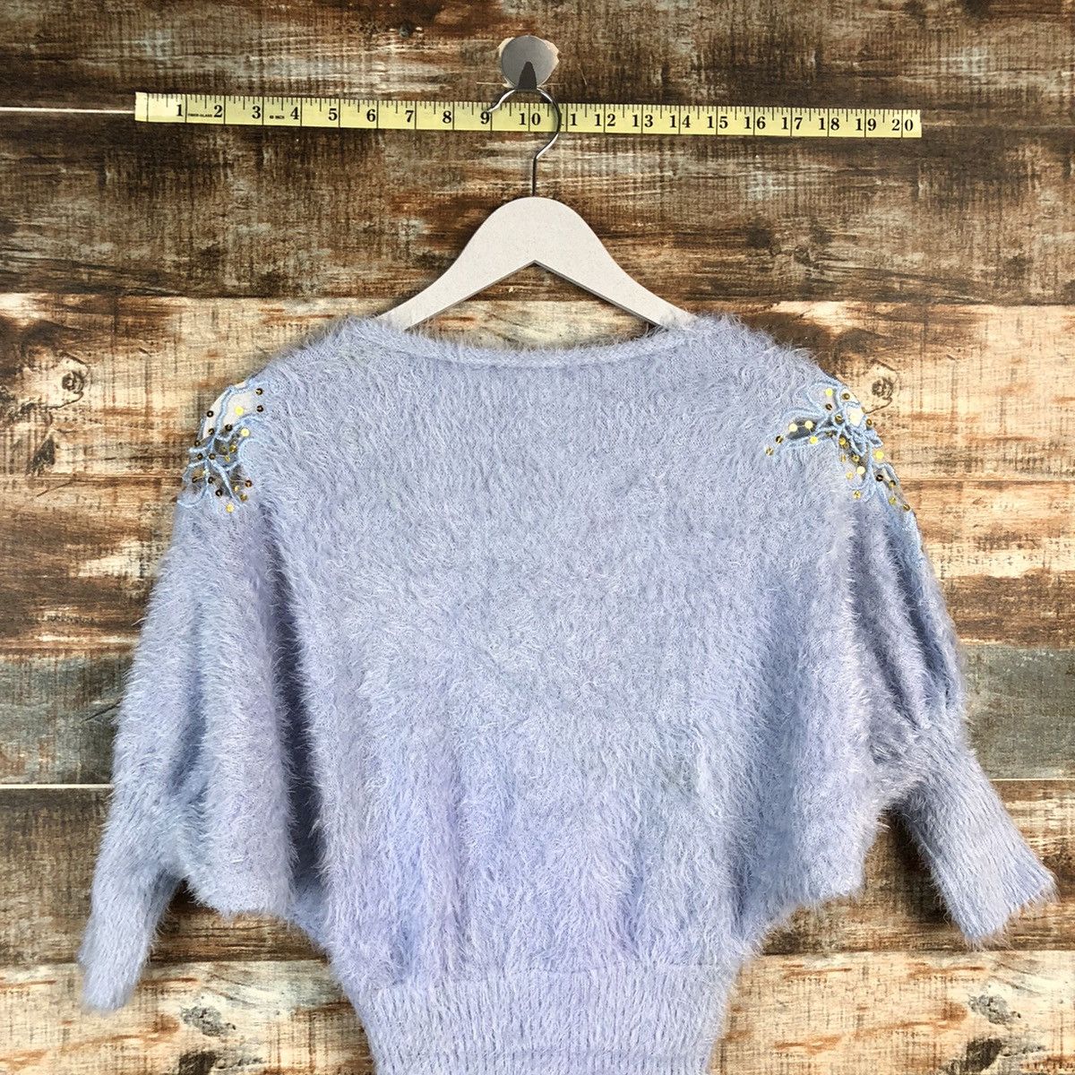Homespun Knitwear DL Japanese Brand Blue Cloaks Knitwear #C229 Size S / US 4 / IT 40 - 13 Thumbnail