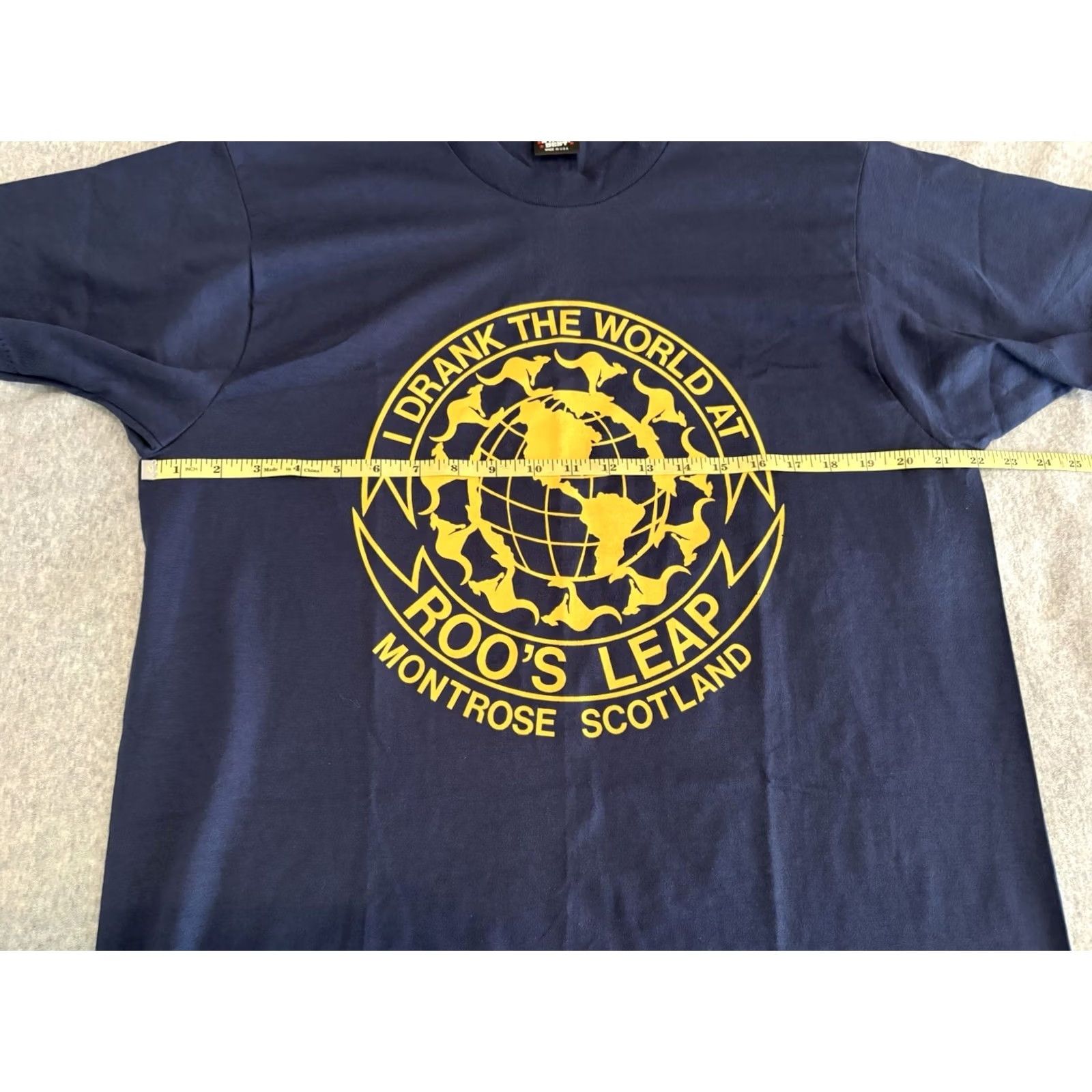 Vintage VINTAGE Screen Stars Best Shirt XL Blues Beer Graphic Print 90s Roo's Leap Montrose Scotland Men Mens Fits Crew Neck Short Sleeve Size US XL / EU 56 / 4 - 7 Thumbnail