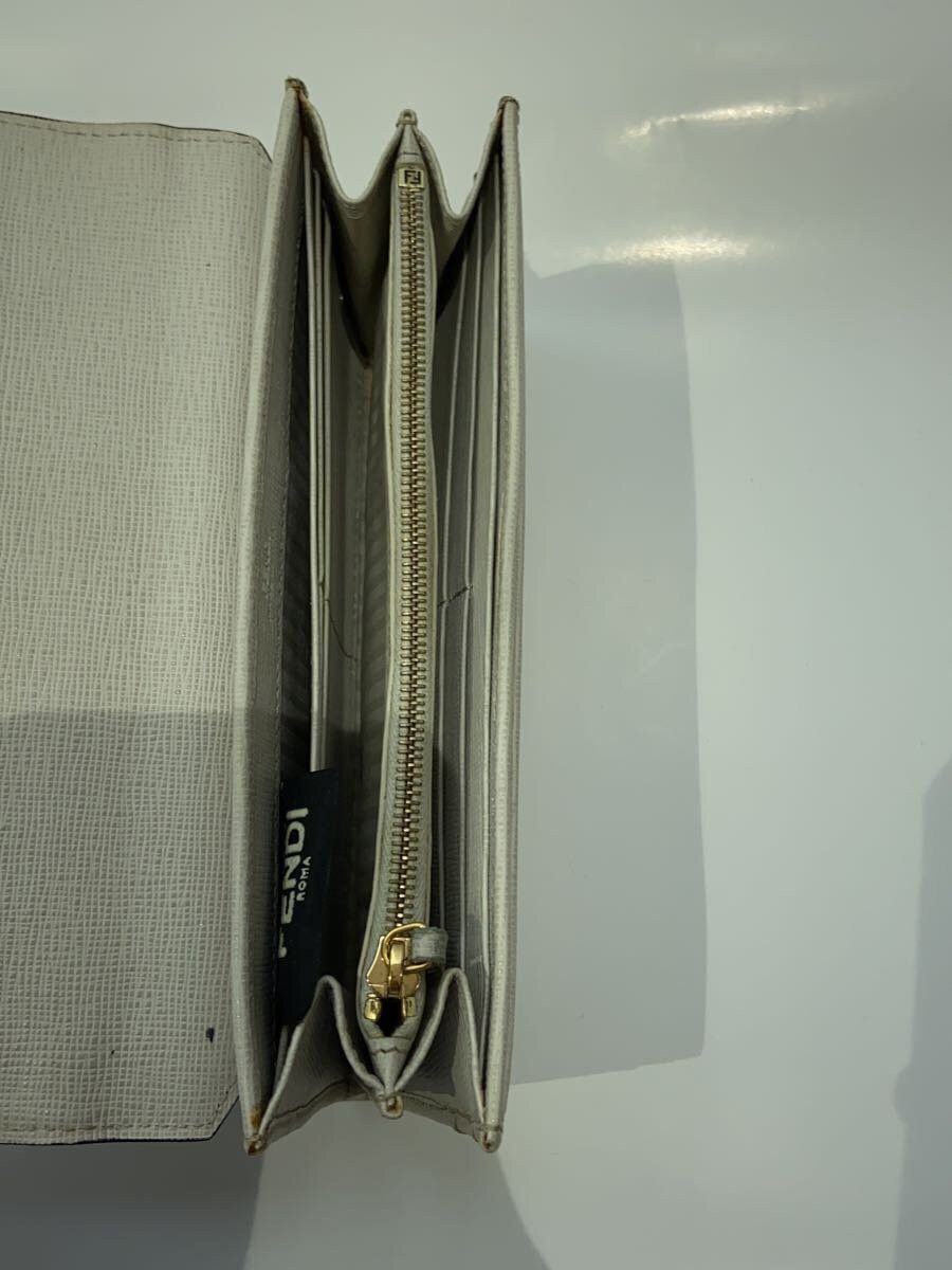 Fendi Fendi Leather Long Wallet White Size ONE SIZE - 4 Thumbnail