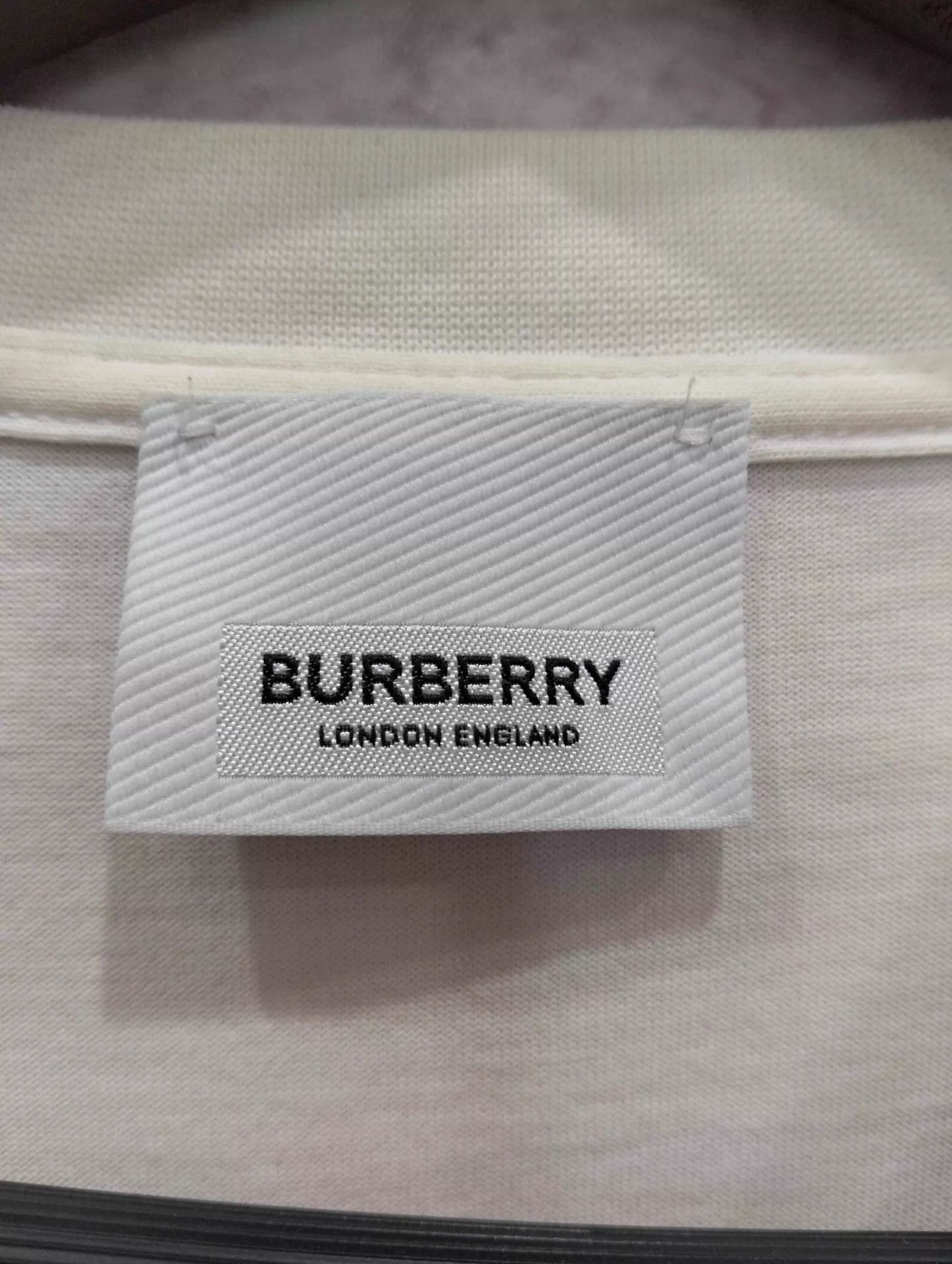 Burberry Burberry logo print white M Size US M / EU 48-50 / 2 - 3 Thumbnail