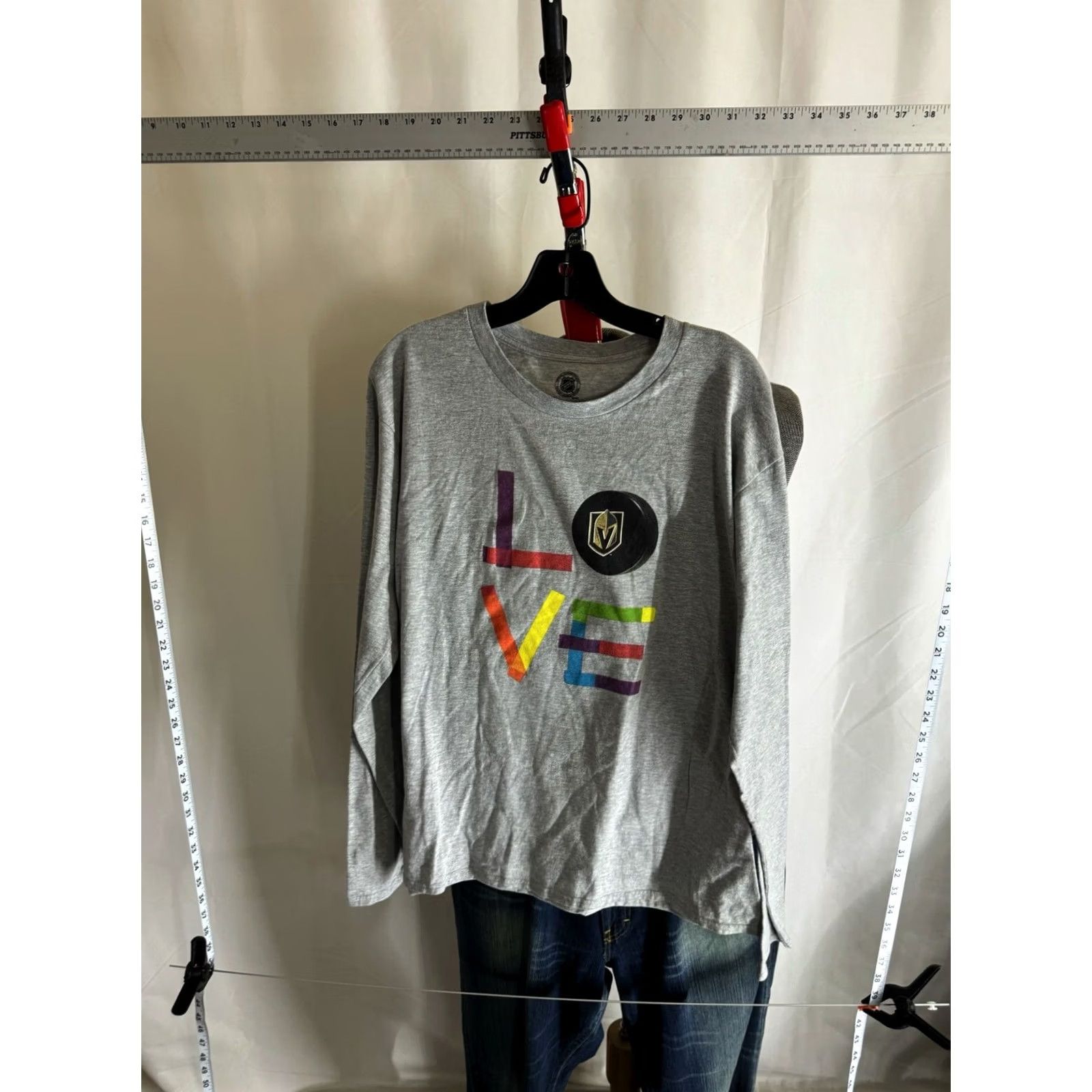 Vintage Fanatics Vegas Golden Knighst Love Pride Hockey Long Sleeve Large L Size US L / EU 52-54 / 3 - 2 Thumbnail