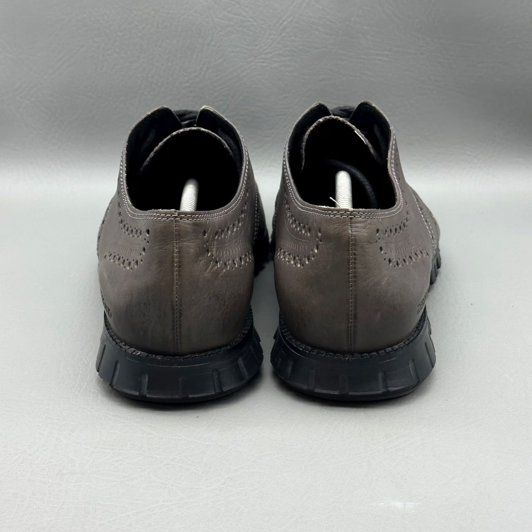 Cole Haan Cole Haan ZeroGrand Mens Size 13 M Gray Leather Wingtip Oxford Sneaker C30720 Size US 13 / EU 46 - 2 Thumbnail