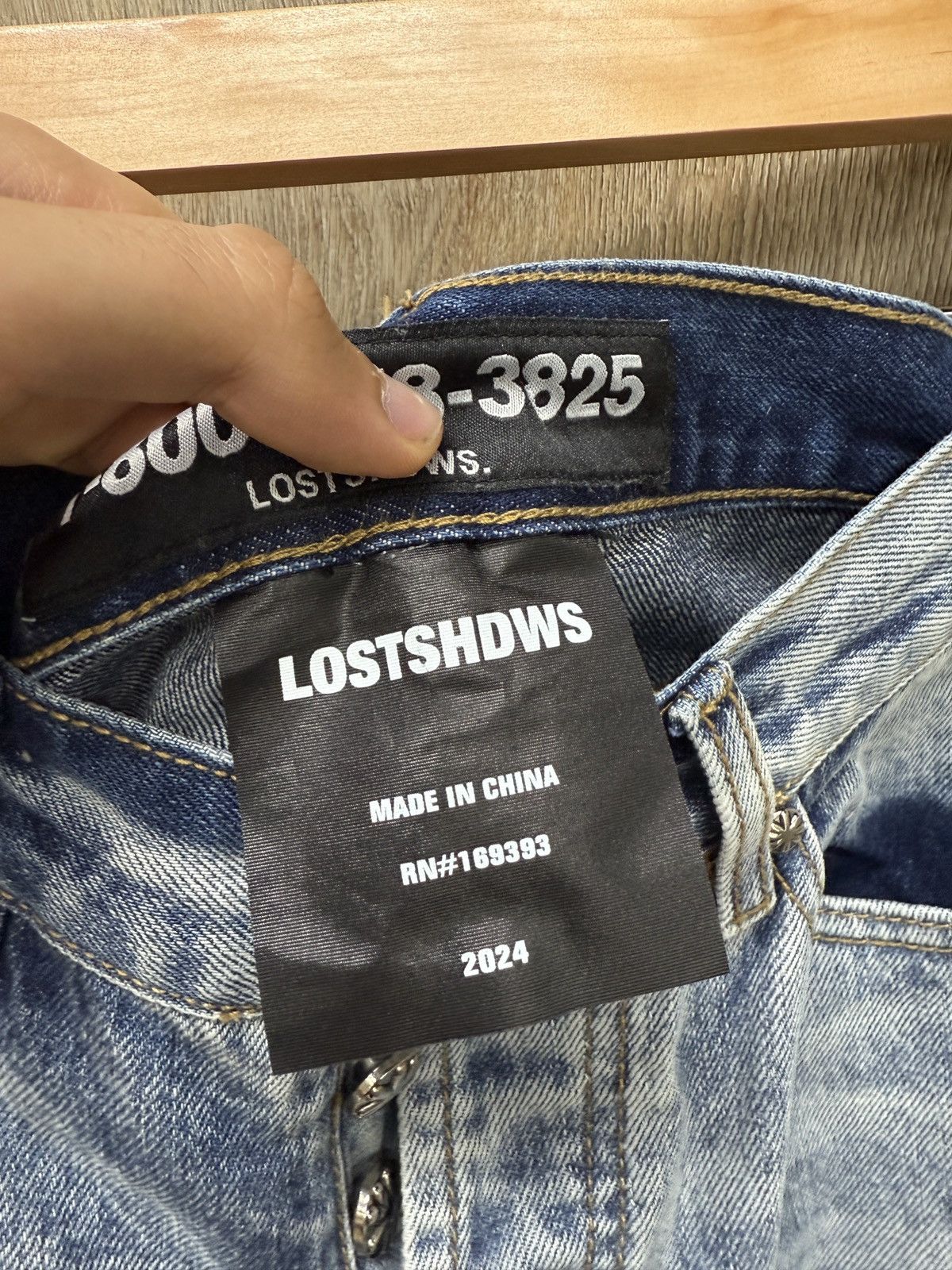 LOSTSHDWS Lost Shdws Cream Flower Denim Jeans Size US 30 / EU 46 - 8 Thumbnail