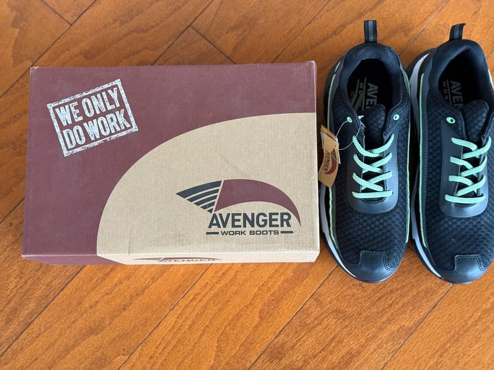 Other Avenger Women,s Work Boots Electra Black/Green 10 B (M) Size US 10 / IT 40 - 9 Thumbnail