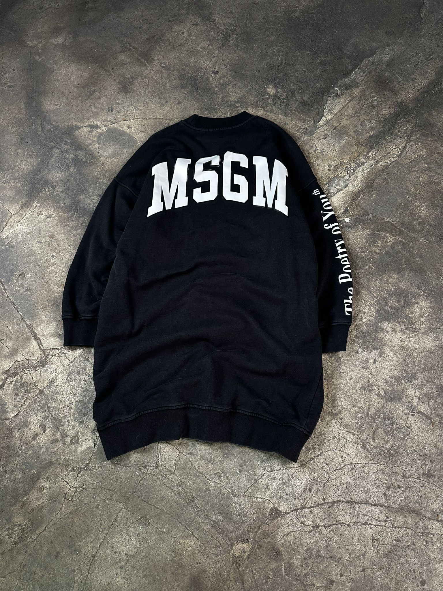 Designer × MSGM MSGM Milano Logo Spellout Long Sweatshirt Size M / US 6-8 / IT 42-44 - 1 Thumbnail