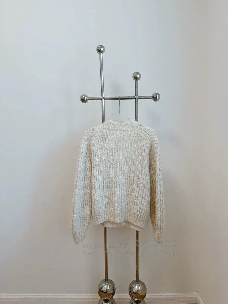 Loro Piana Loro Piana White Cashmere Cardigan. Size US M / EU 48-50 / 2 - 3 Thumbnail