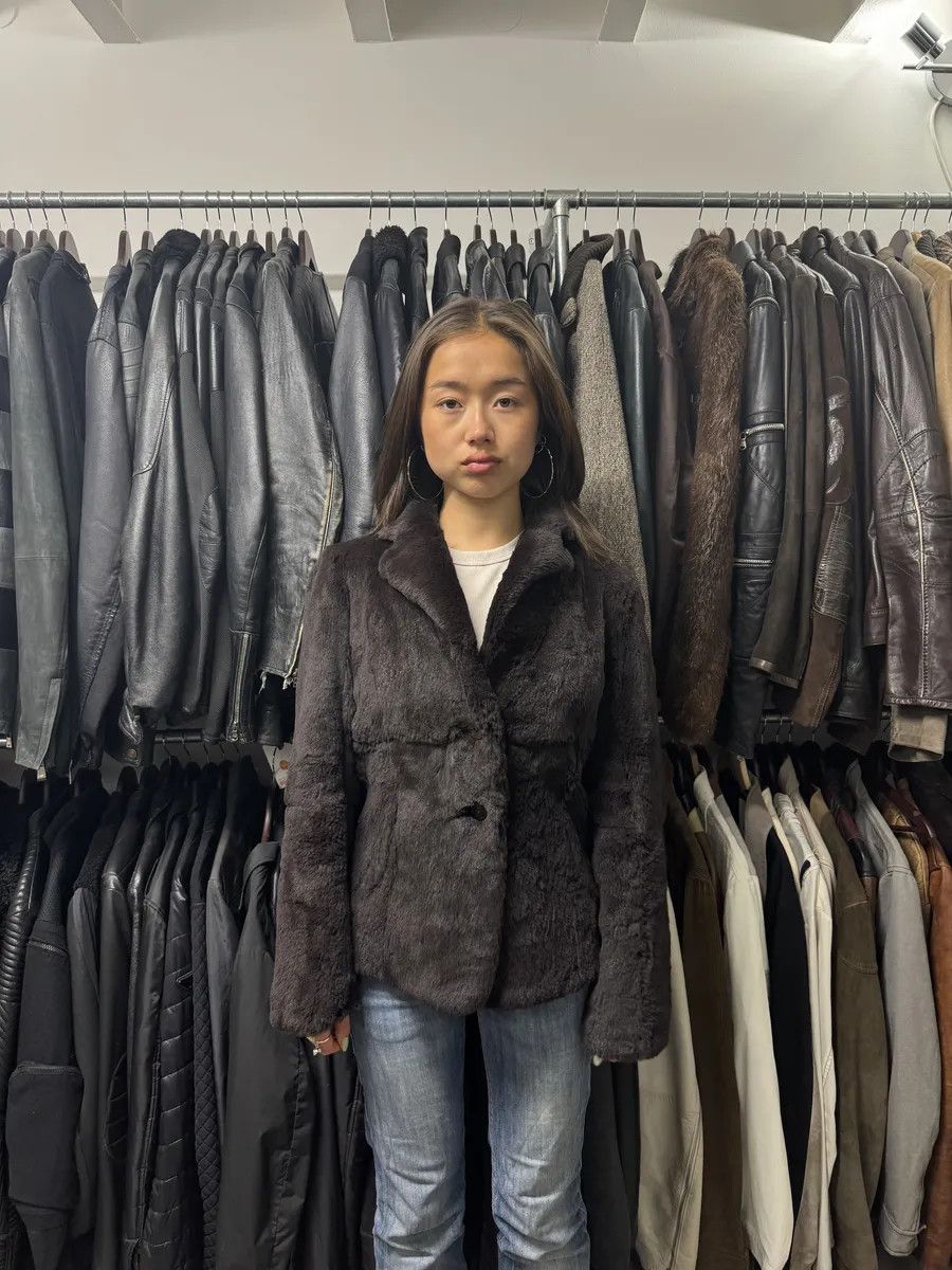 Emporio Armani AW2005 Emporio Armani Fur Brown Suit Jacket Size M / US 6-8 / IT 42-44 - 3 Thumbnail